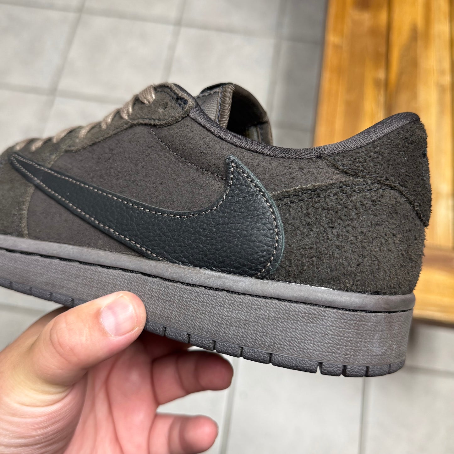 Jordan 1 Low x Travis Scott Velvet Brown (Worn)