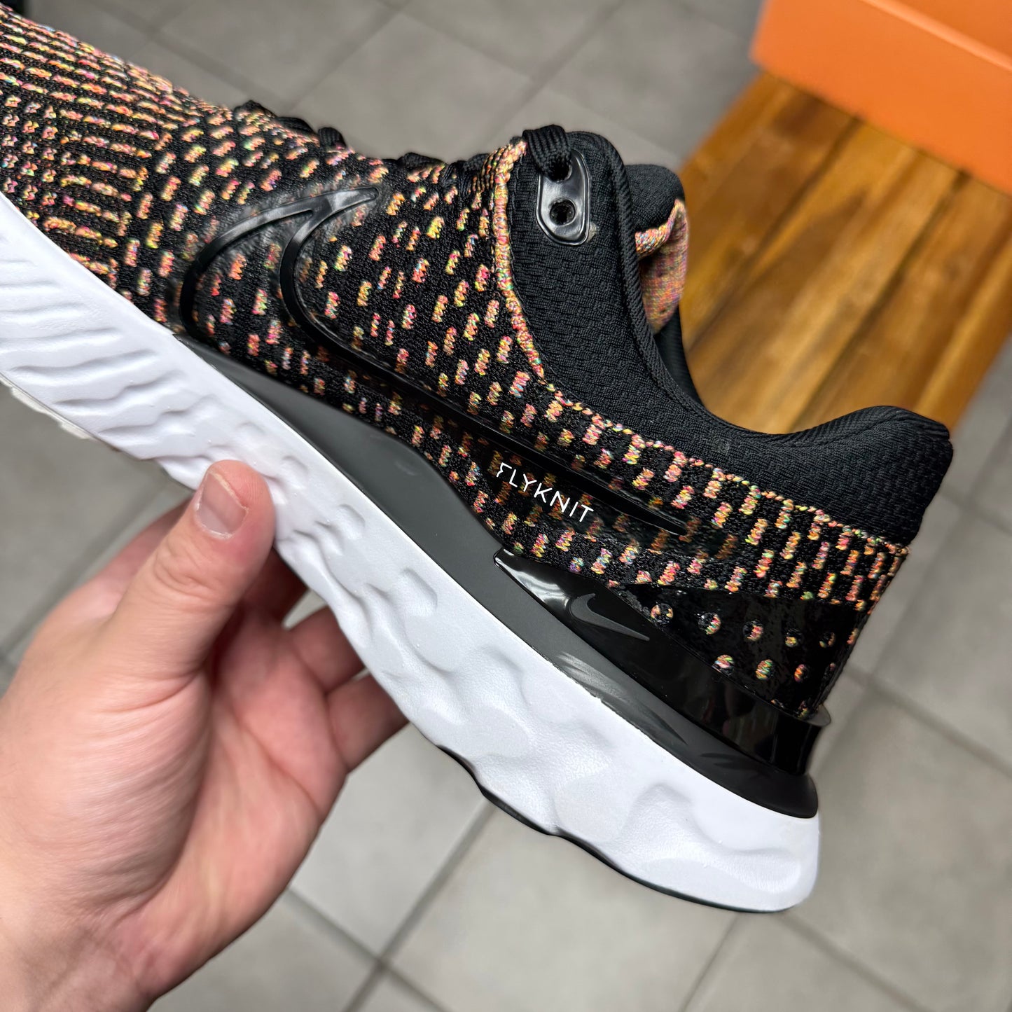 Nike React Infinity Run Flyknit 3 Black Multi (Worn)
