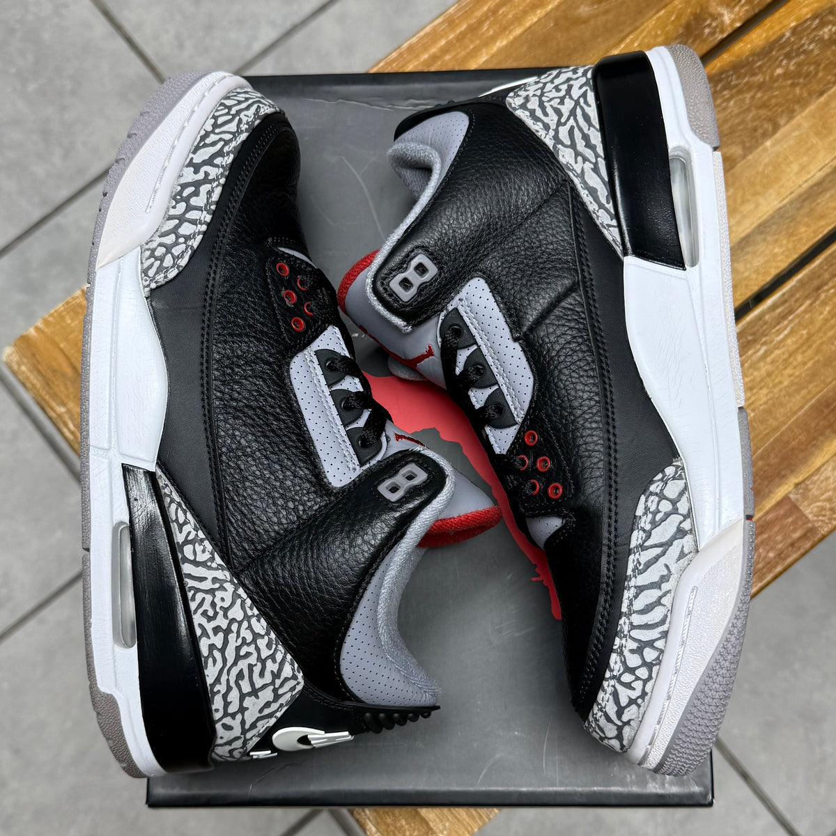 Jordan 3 Black Cement 2018 (Worn)