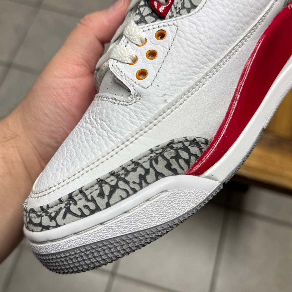 Jordan 3 Cardinal Red (Worn)