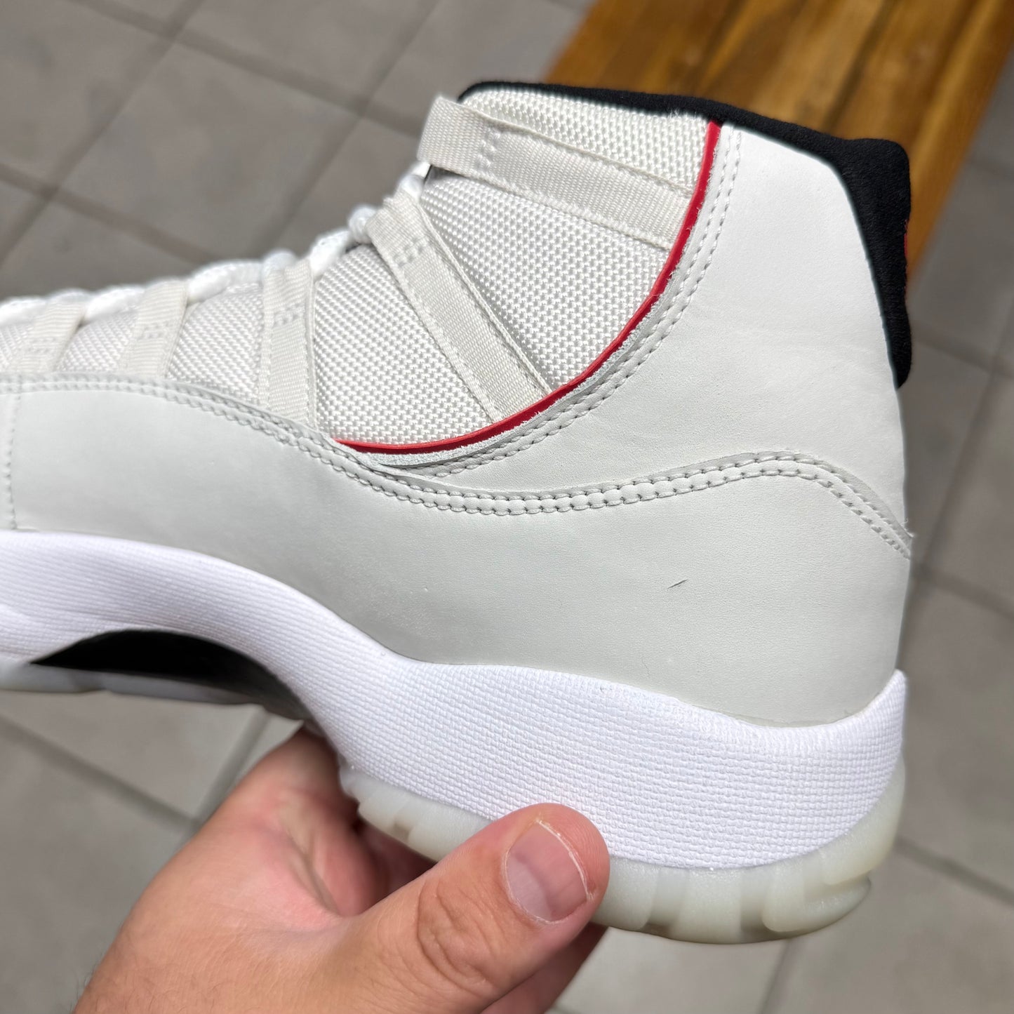 Jordan 11 Platinum Tint (Worn)