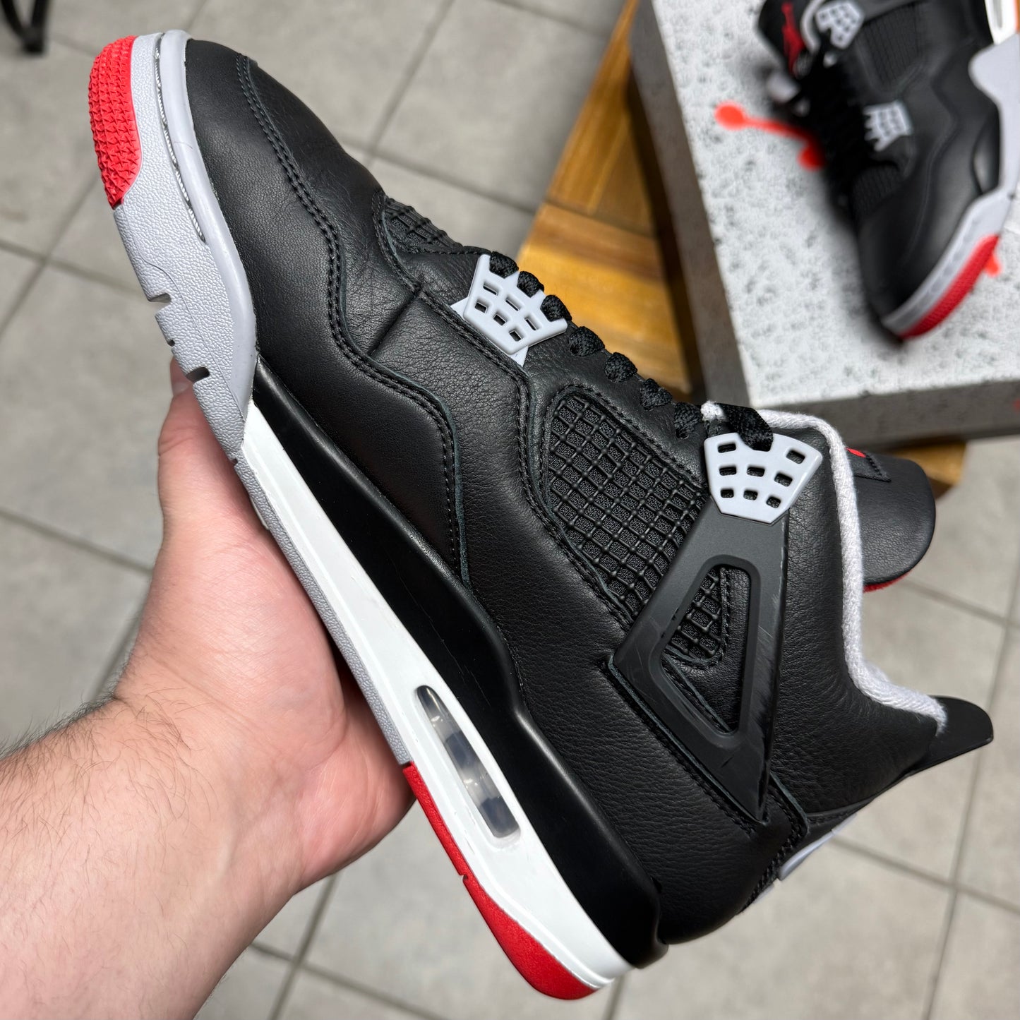 Jordan 4 Bred Reimagined (Worn)