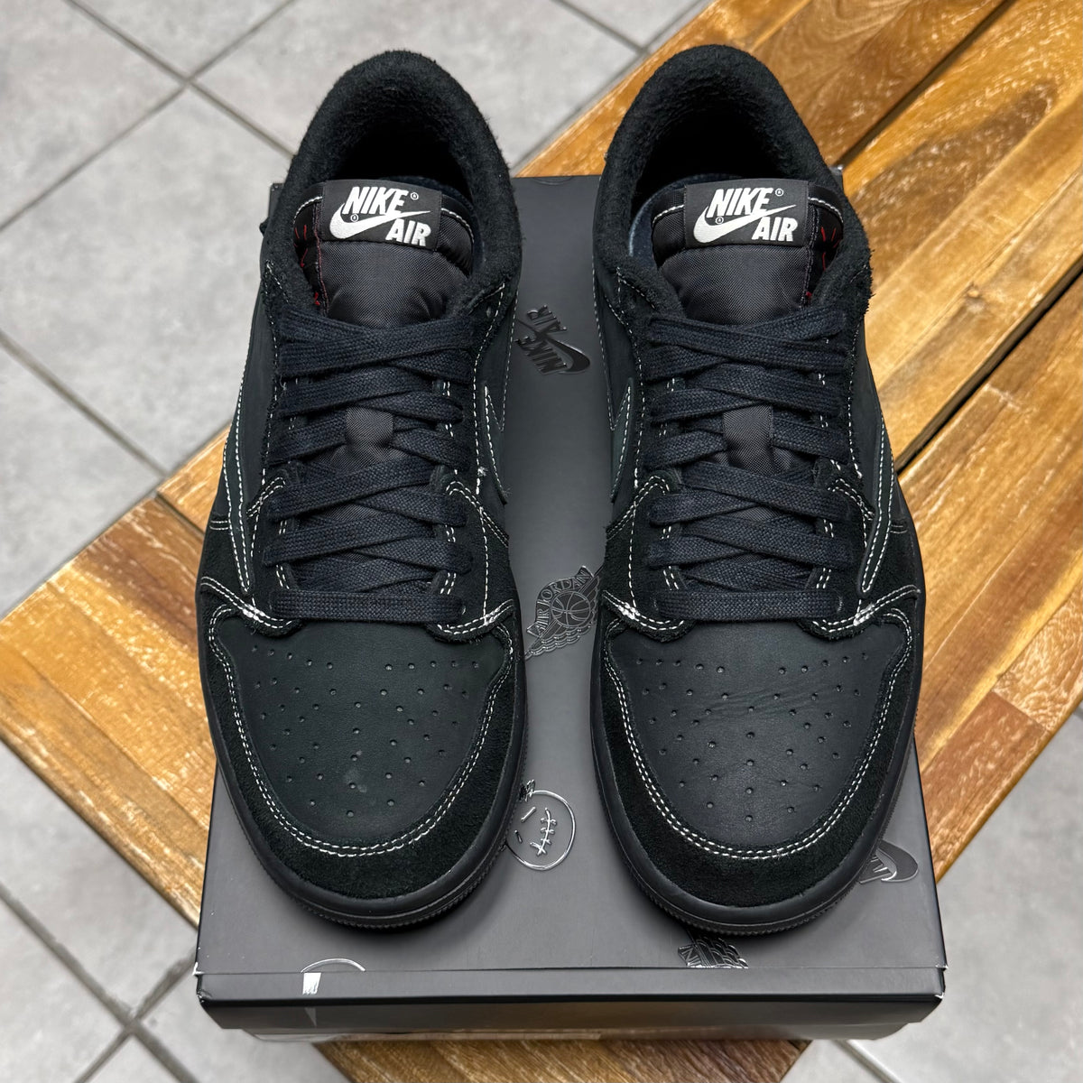 Jordan 1 Low OG x Travis Scott Black Phantom (Worn)