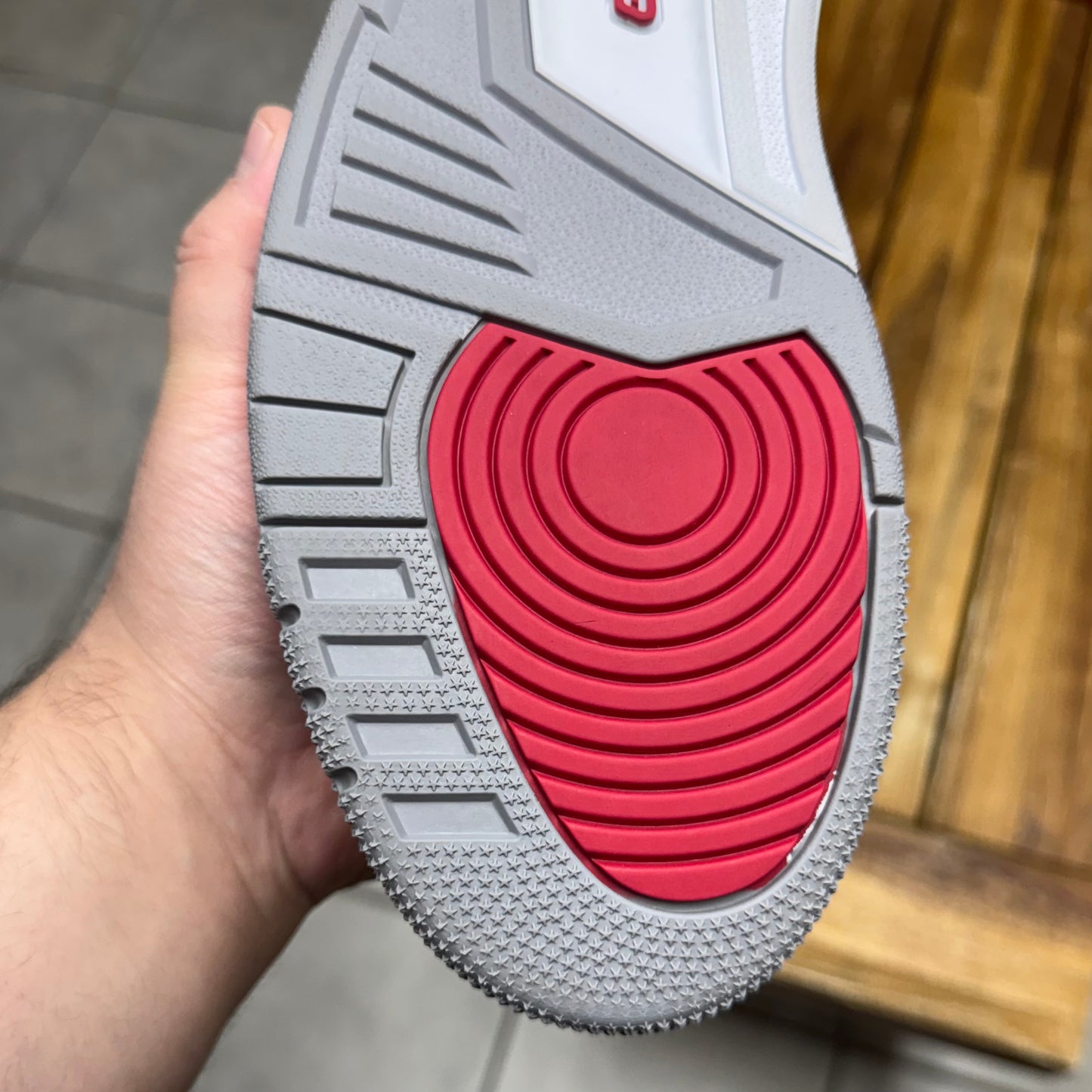Jordan 3 Cardinal Red (Worn)