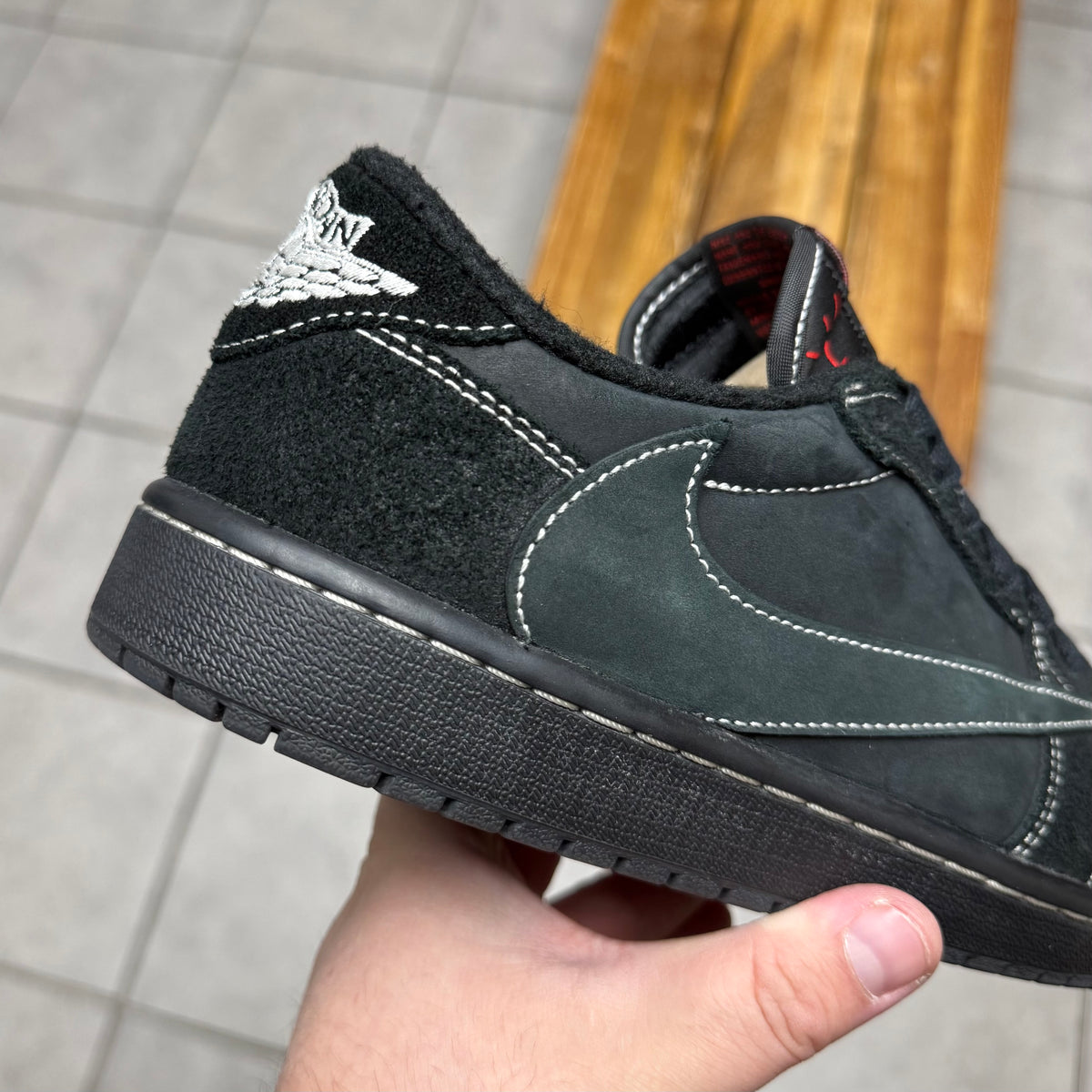 Jordan 1 Low OG x Travis Scott Black Phantom (Worn)