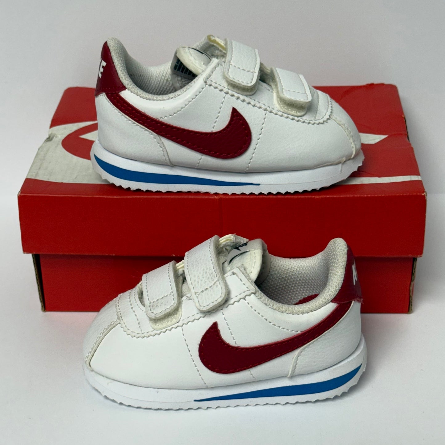 Nike Cortez White Varsity Red TD (Worn)