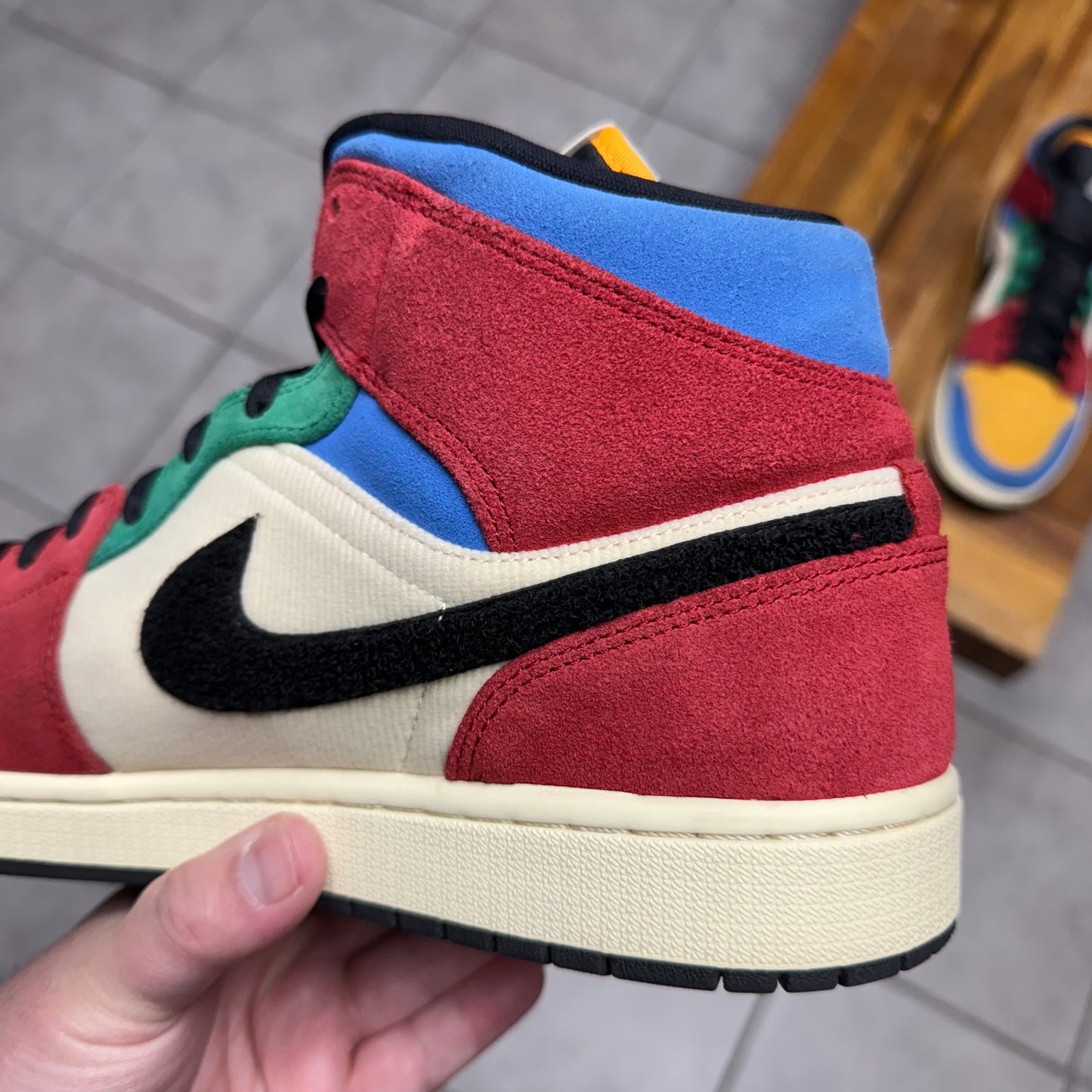 Jordan 1 Mid x Blue The Great ‘Fearless’ (Worn)
