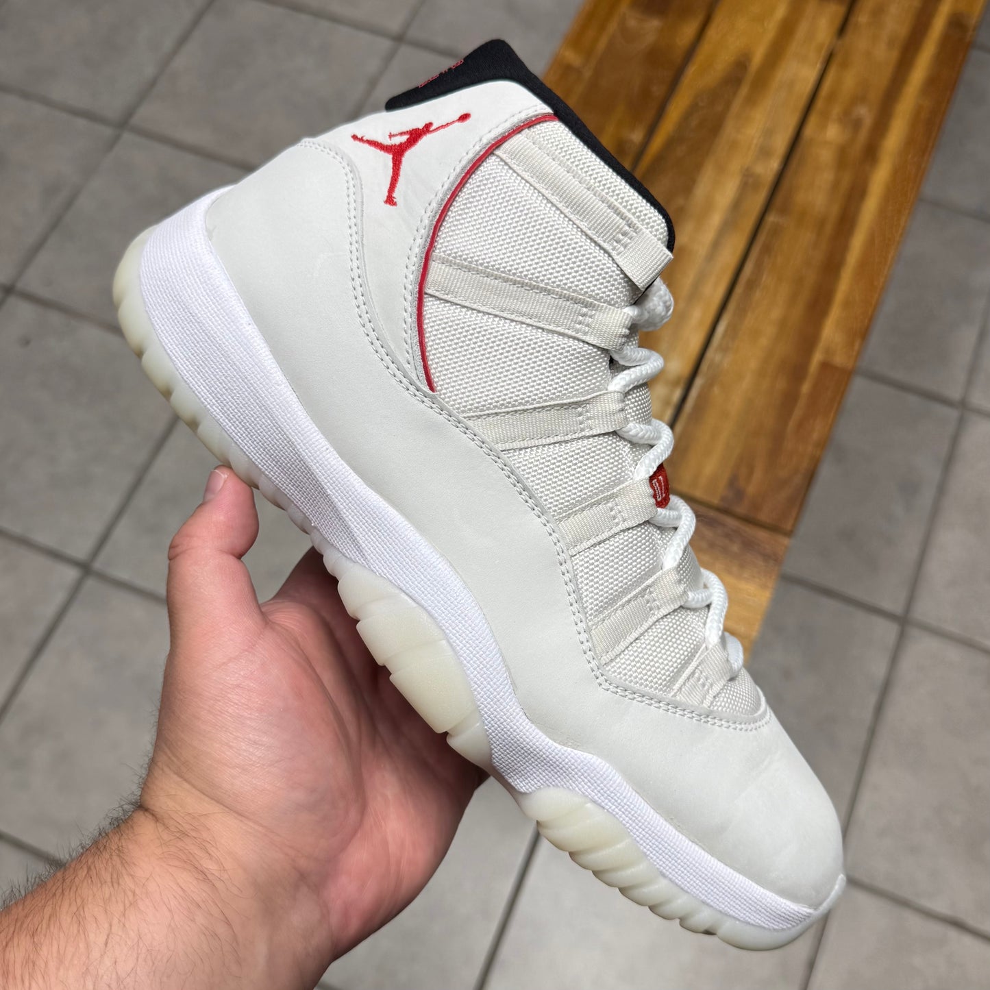 Jordan 11 Platinum Tint (Worn)