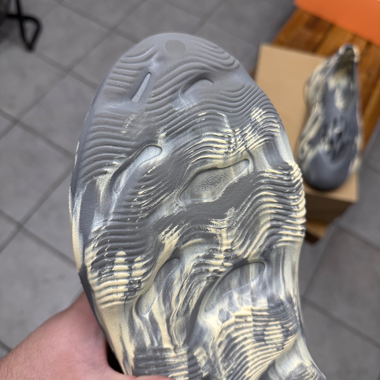 Yeezy Foam RNNR MXT Moon Gray (Worn)