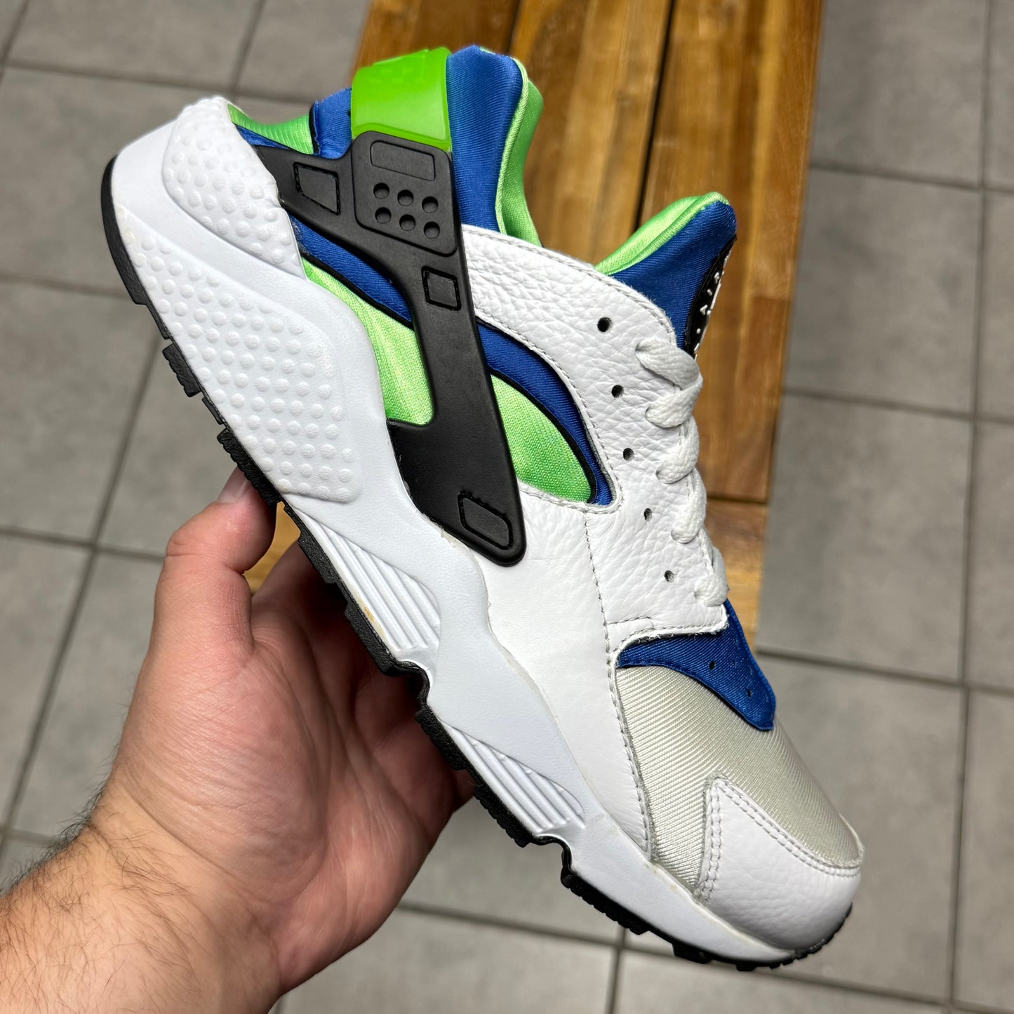 Air Huarache Scream Green 2014 (Worn)
