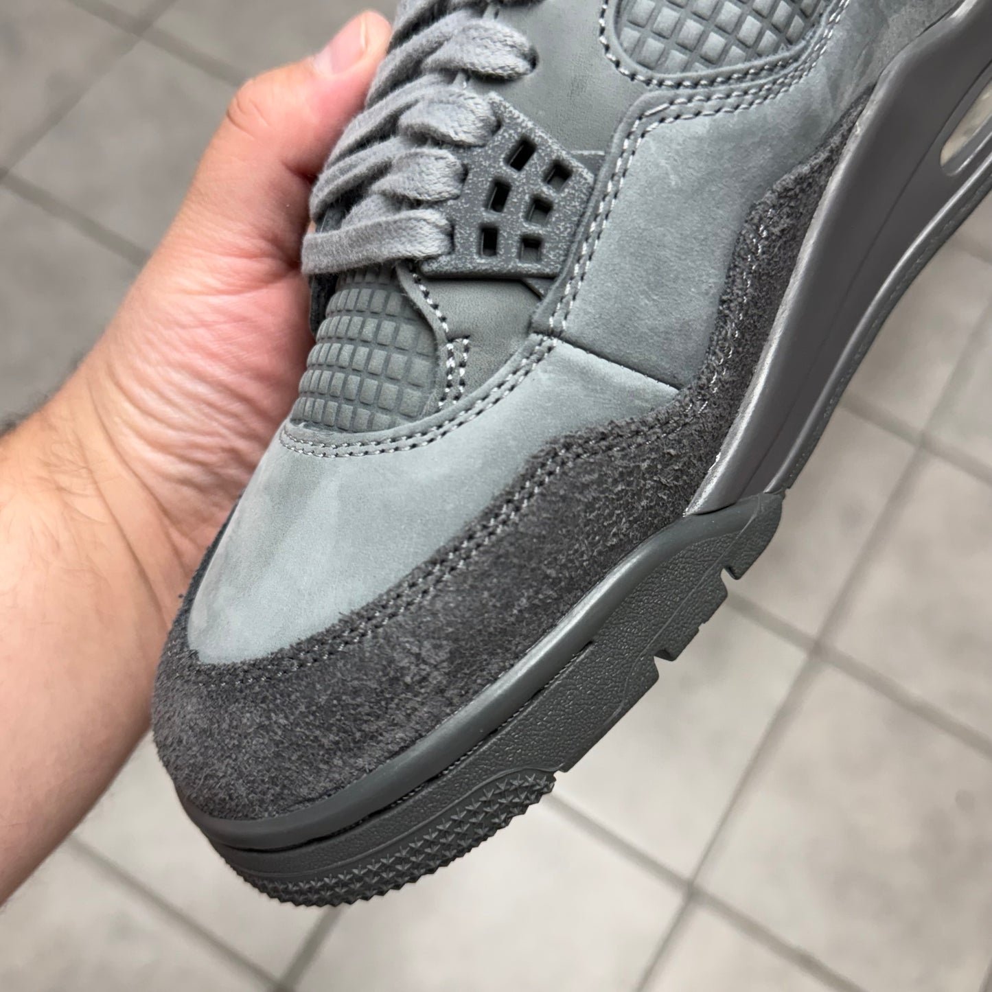 Jordan 4 Wet Cement (Worn)