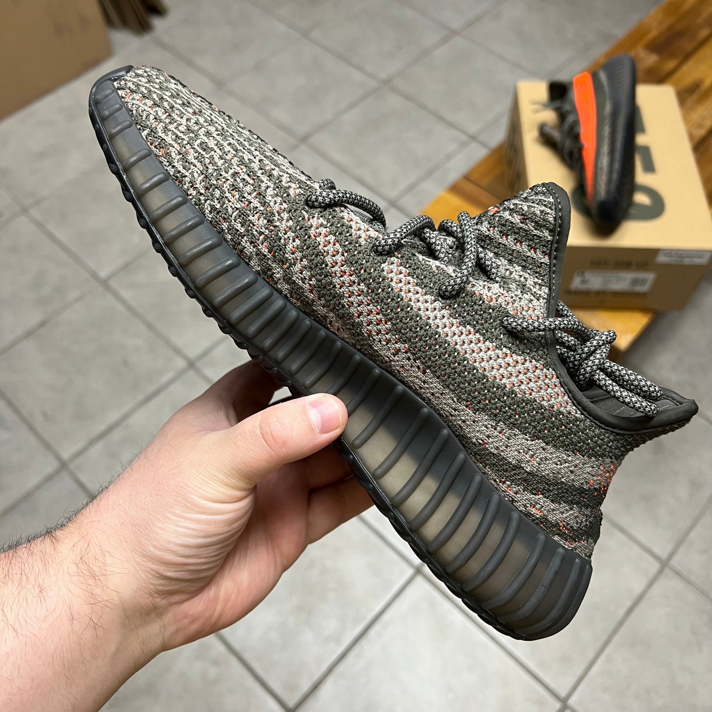 Yeezy 350 V2 Carbon Beluga (Worn)