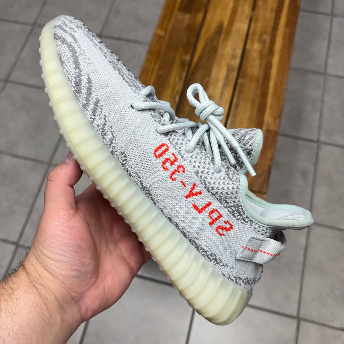 Yeezy 350 V2 Blue Tint (Worn)