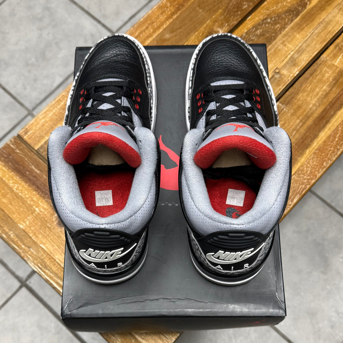 Jordan 3 Black Cement 2018 (Worn)