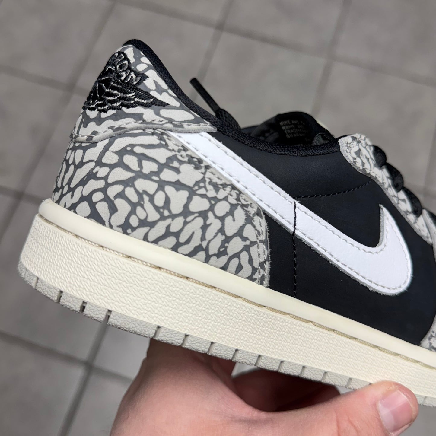Jordan 1 Low OG Black Cement (Worn)