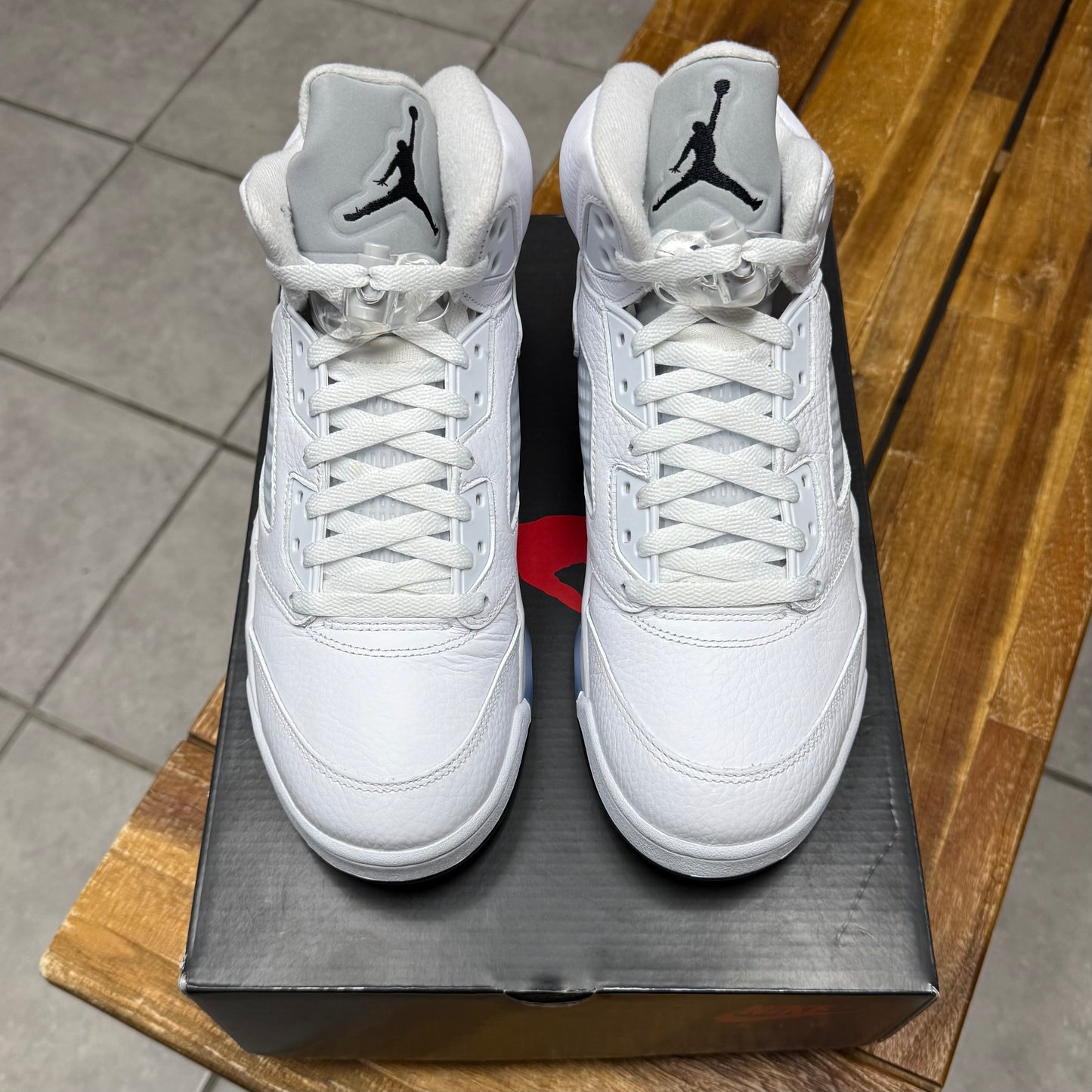 Jordan 5 White Metallic 2026 (Worn)