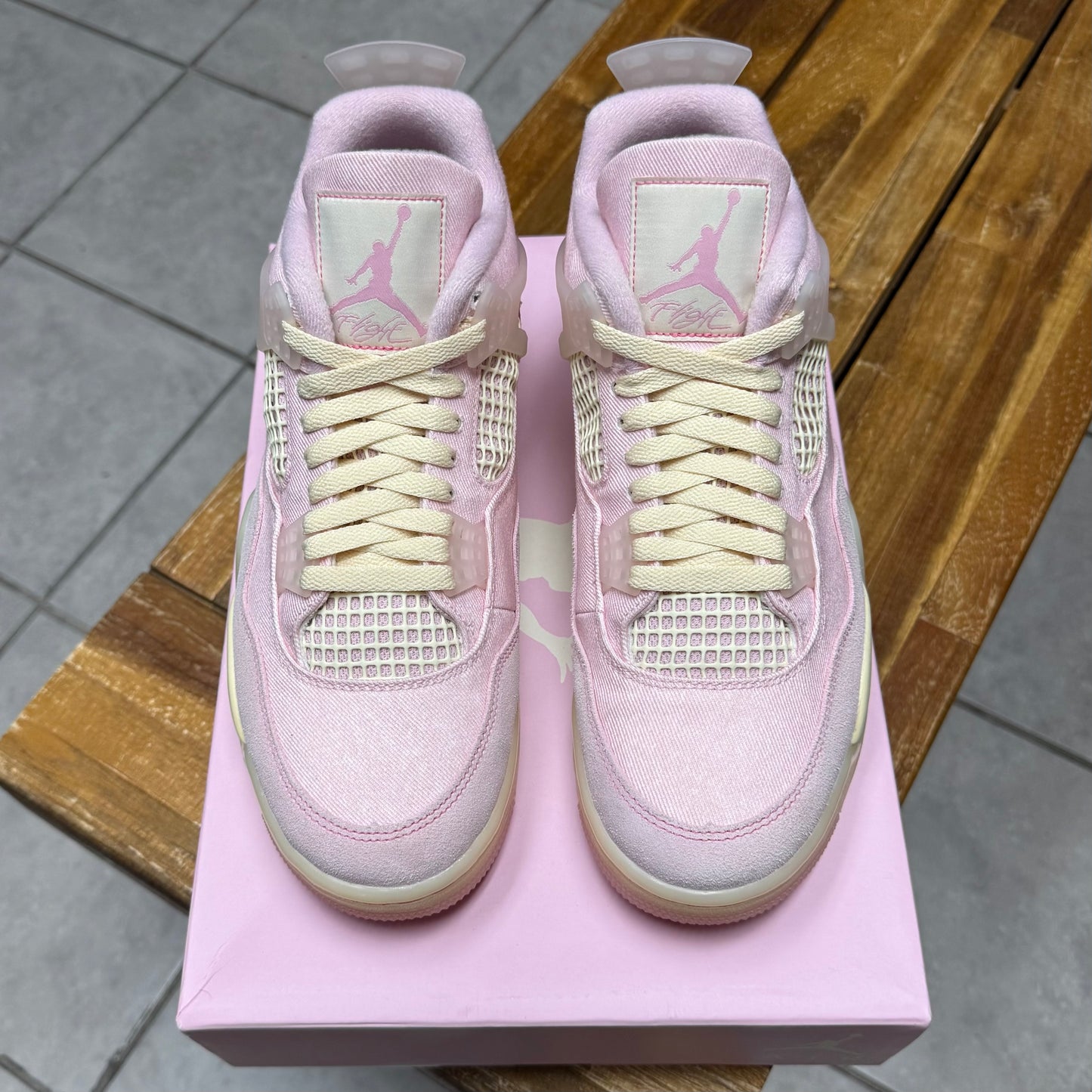 Jordan 4 Iced Carmine (Worn)