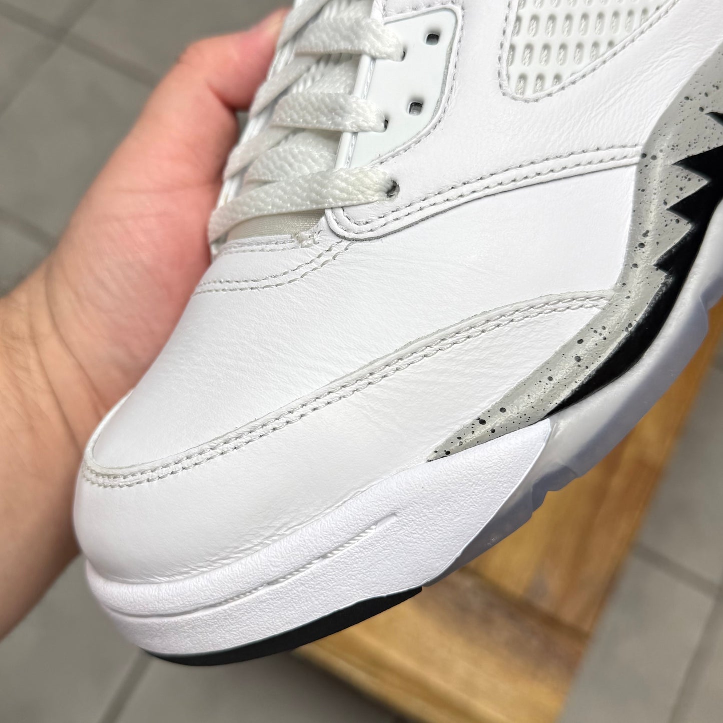 Jordan 5 White Cement (Worn)