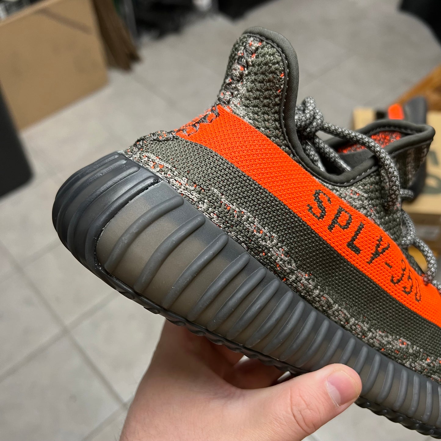 Yeezy 350 V2 Carbon Beluga (Worn)