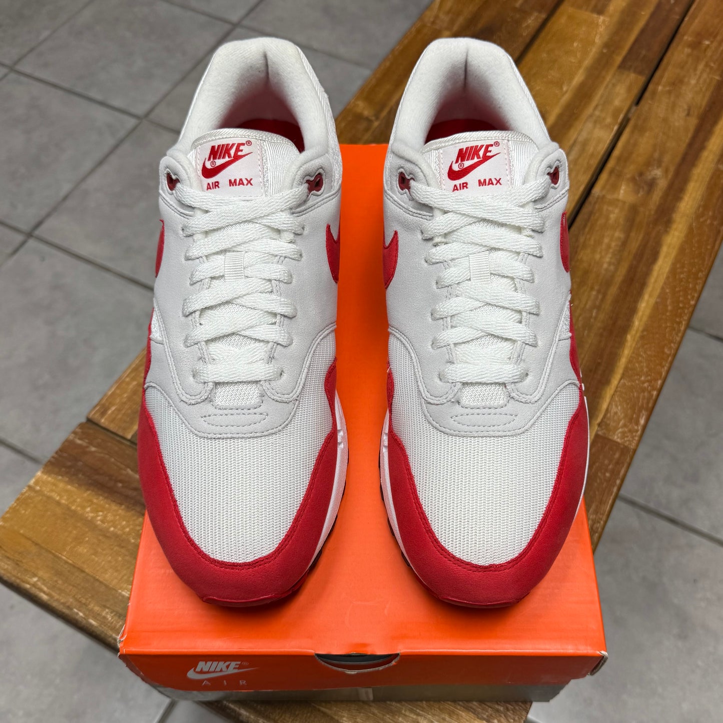 Air Max 1 OG Anniversary Red (Worn)