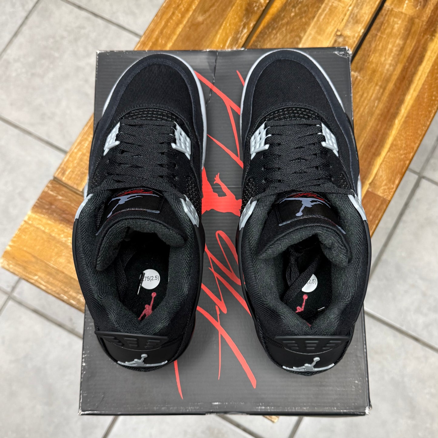 Jordan 4 Black Canvas