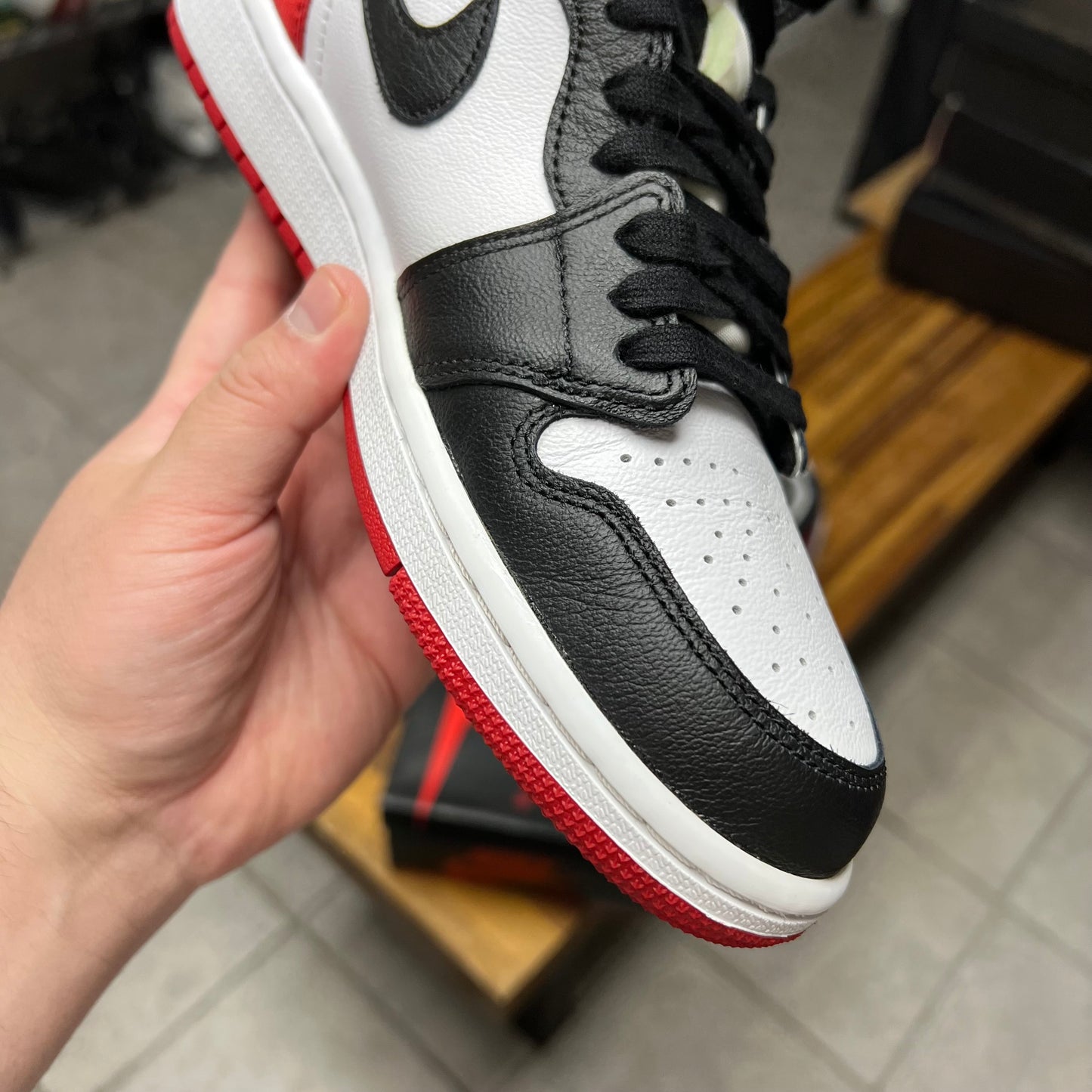 Jordan 1 High Satin Black Toe (Women’s/Worn)