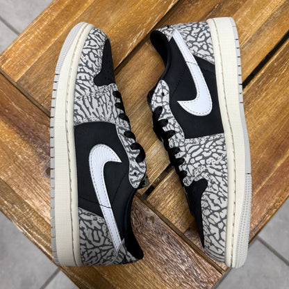 Jordan 1 Low OG Black Cement (Worn)