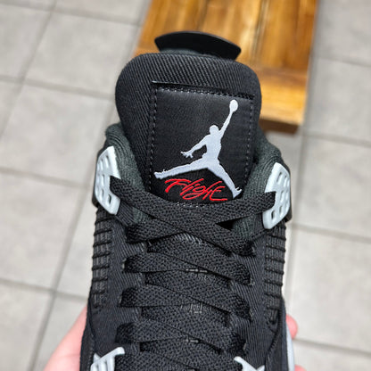 Jordan 4 Black Canvas