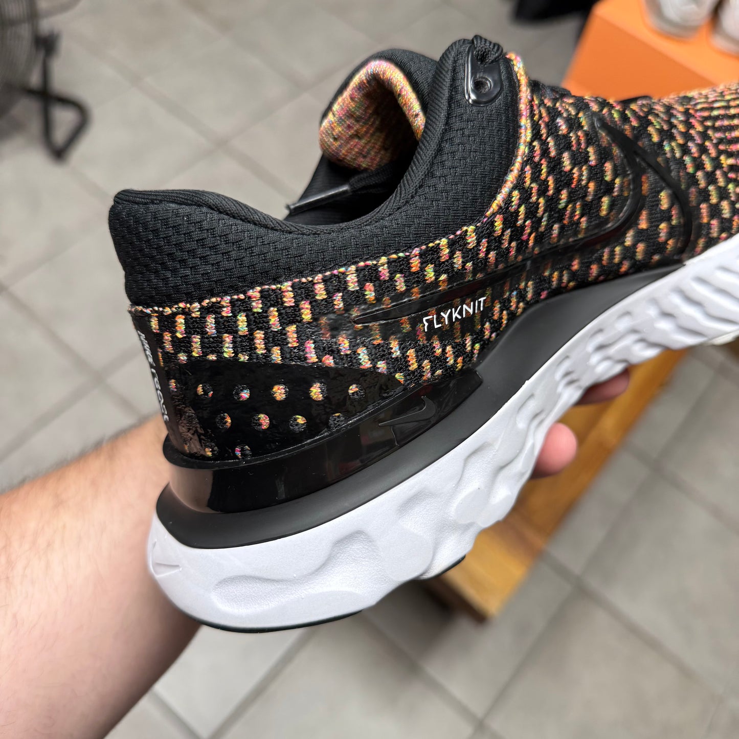 Nike React Infinity Run Flyknit 3 Black Multi (Worn)