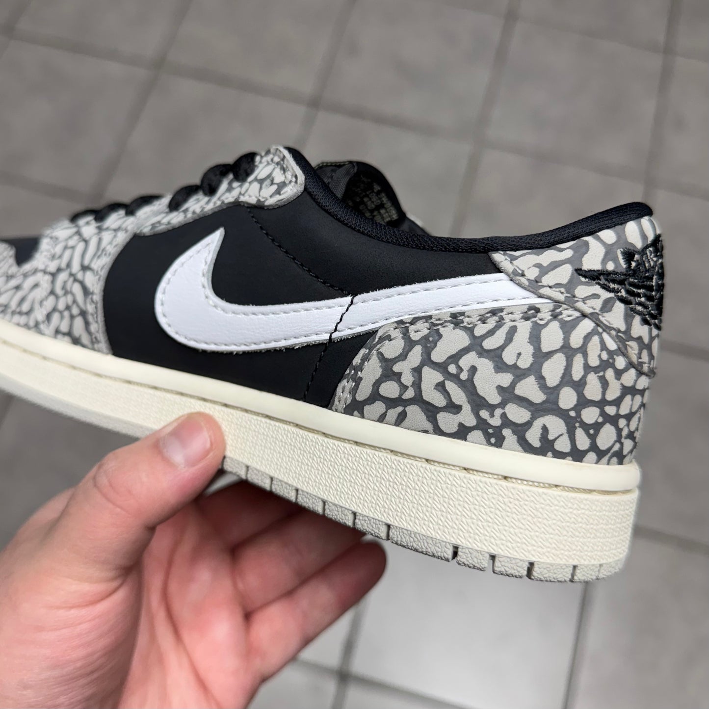 Jordan 1 Low OG Black Cement (Worn)