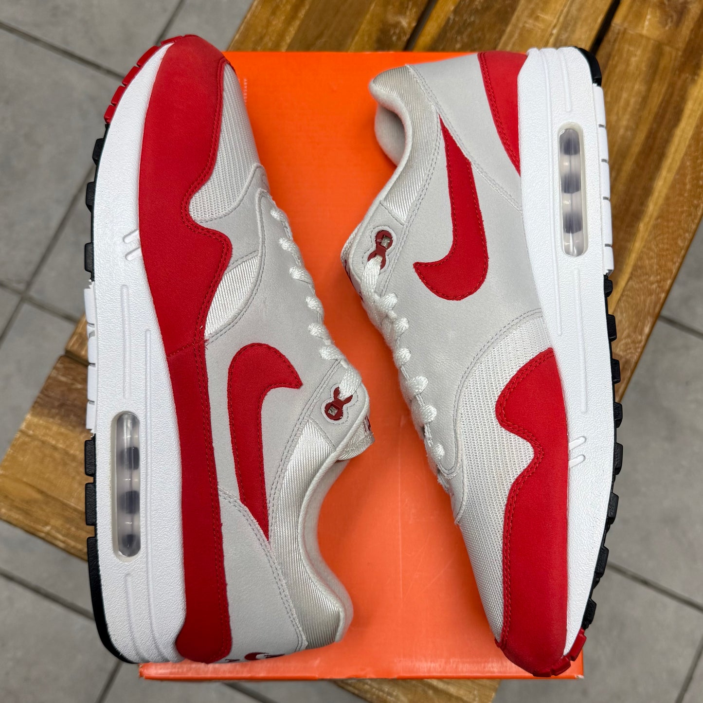 Air Max 1 OG Anniversary Red (Worn)