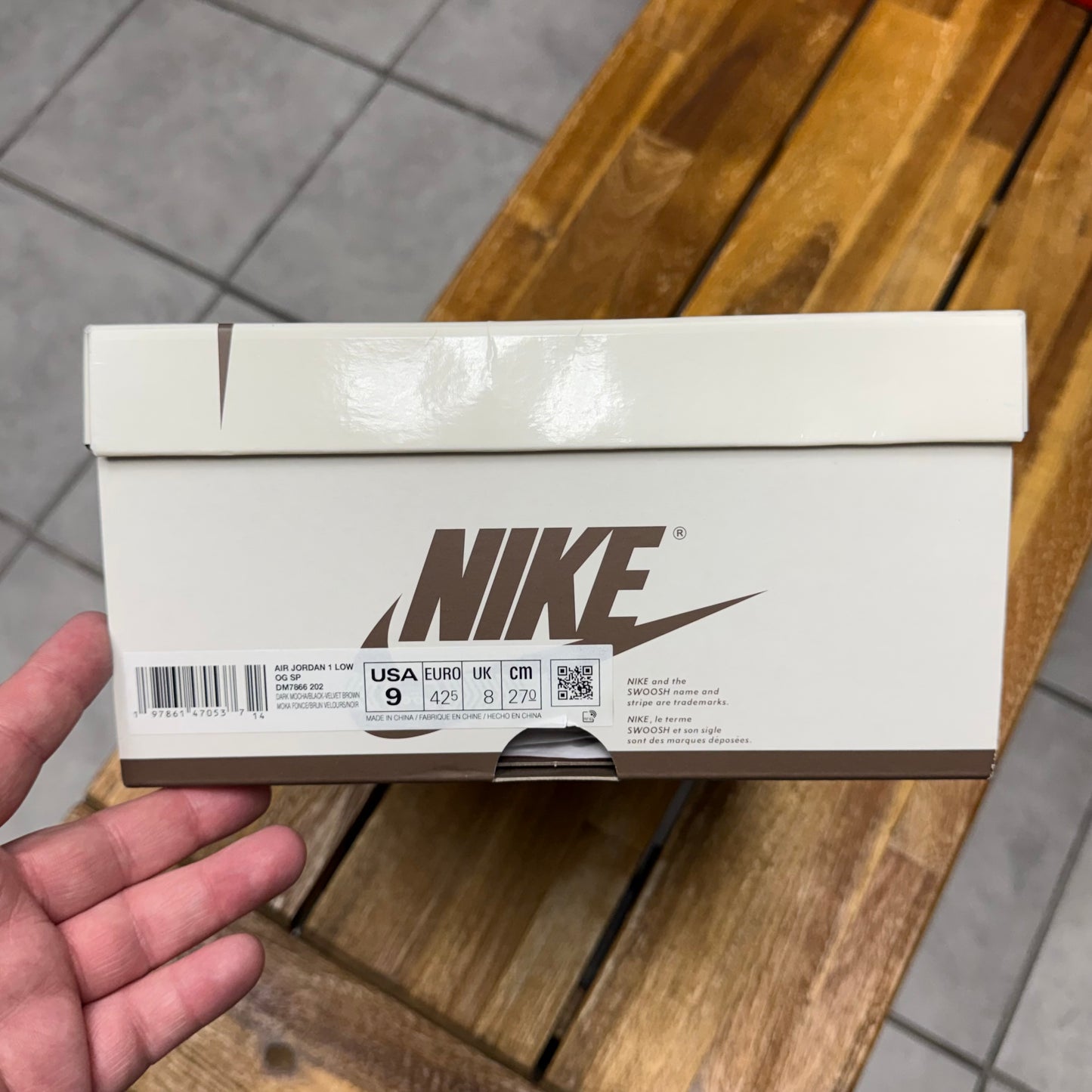 Jordan 1 Low x Travis Scott Velvet Brown (Worn)