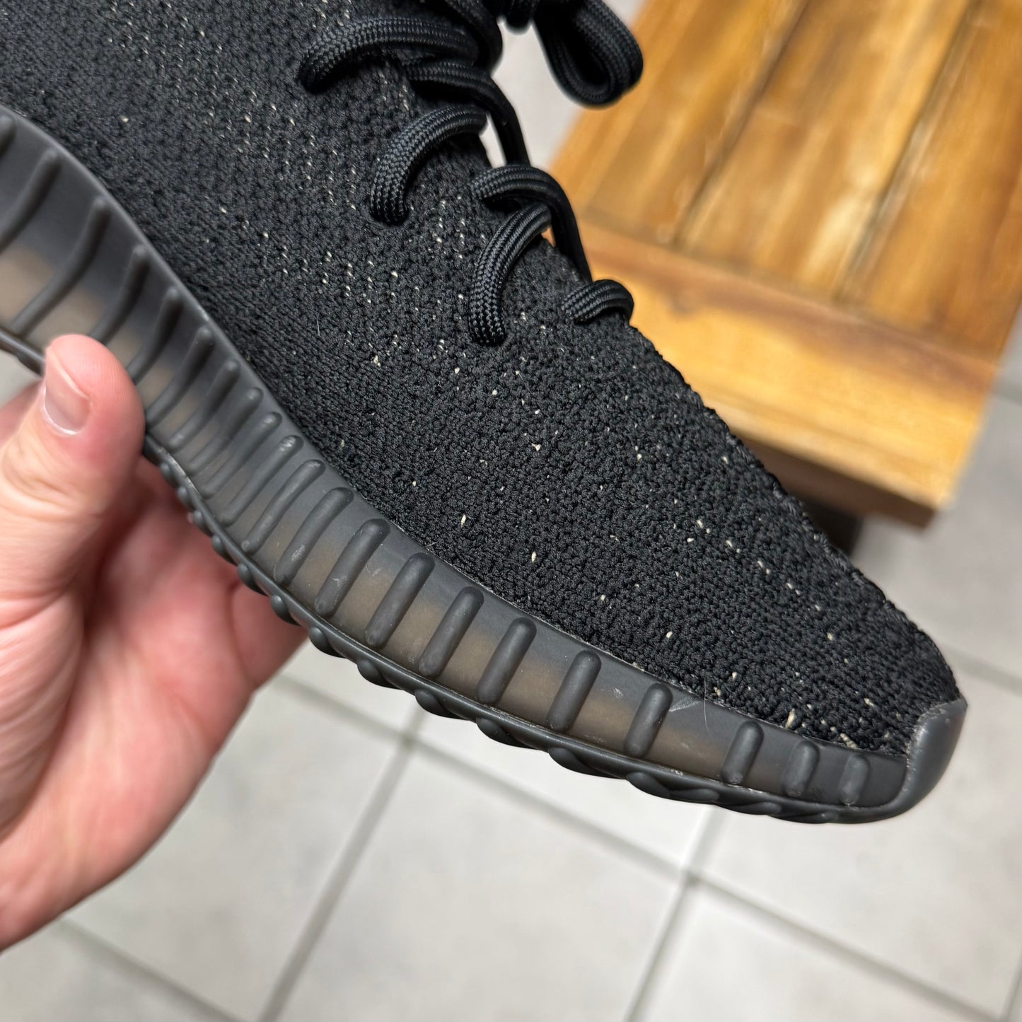 Yeezy 350 V2 Core Black Green (Worn)