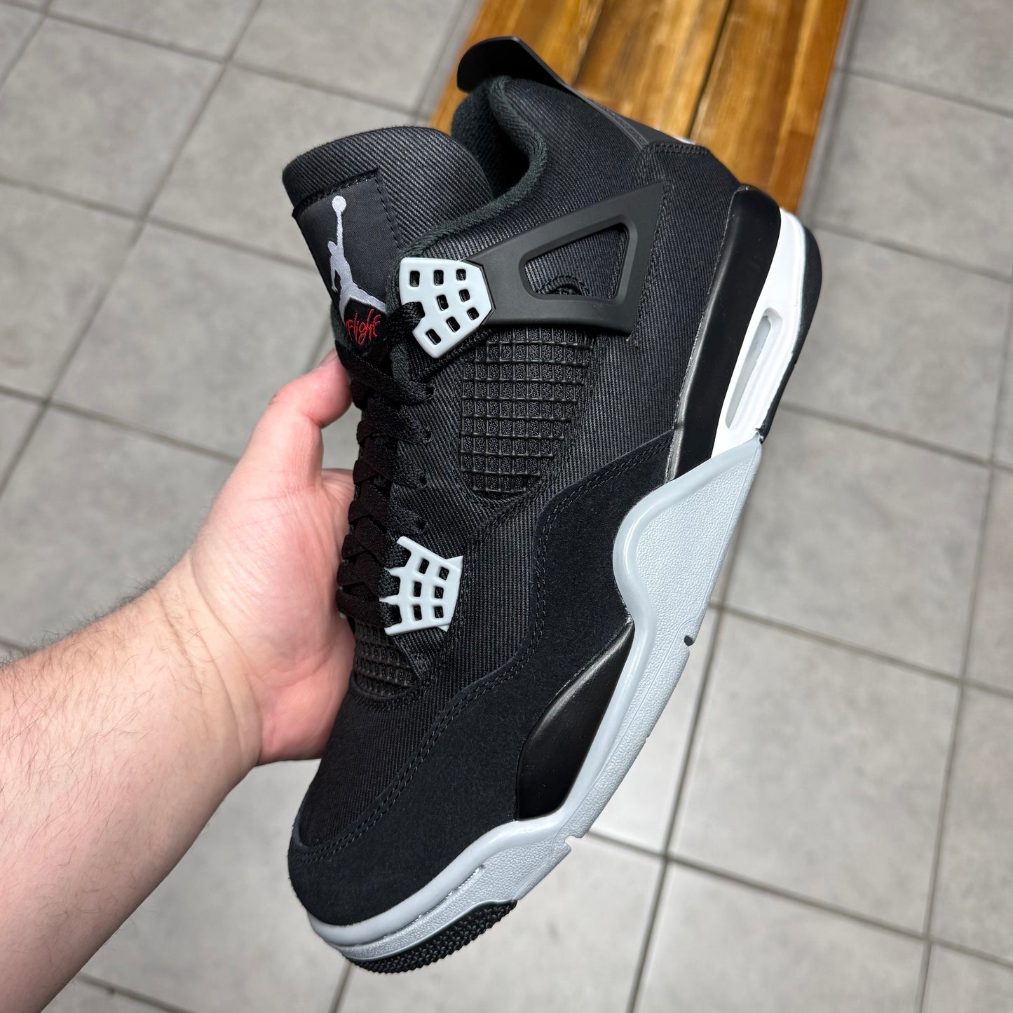 Jordan 4 Black Canvas