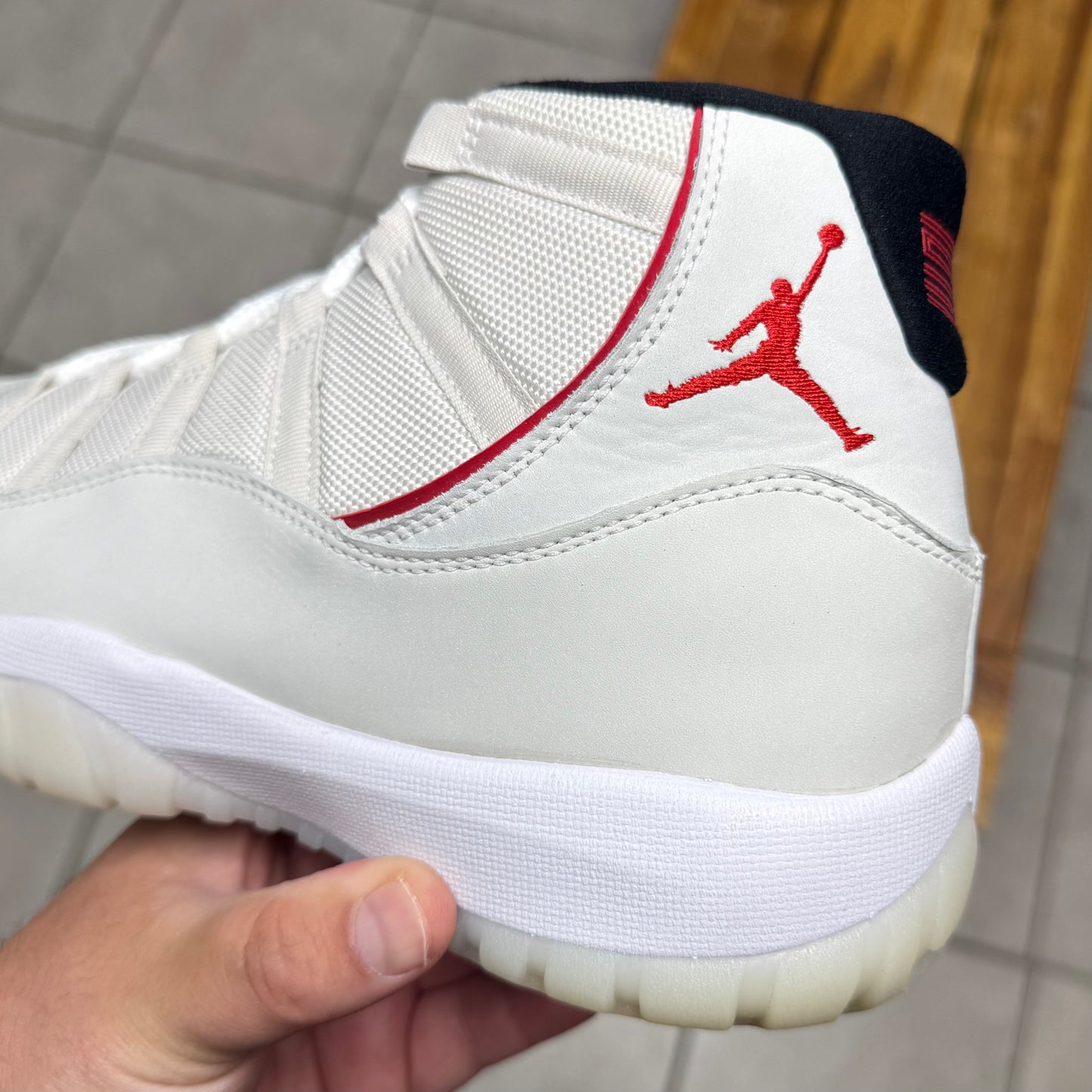 Jordan 11 Platinum Tint (Worn)