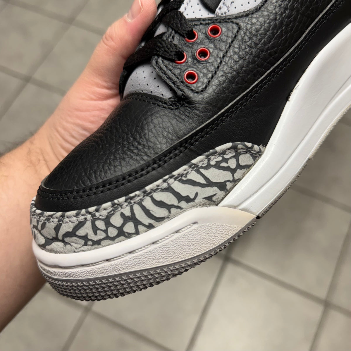 Jordan 3 Black Cement 2018 (Worn)