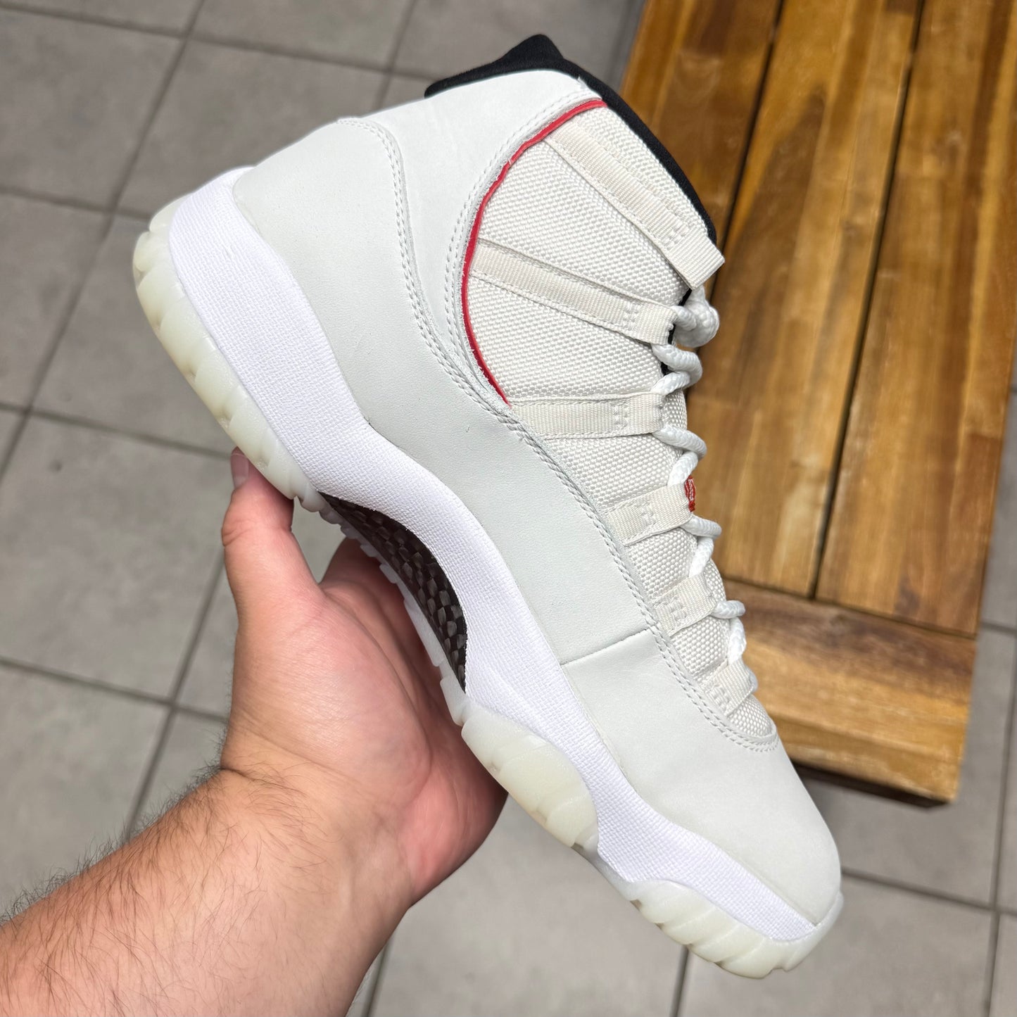 Jordan 11 Platinum Tint (Worn)