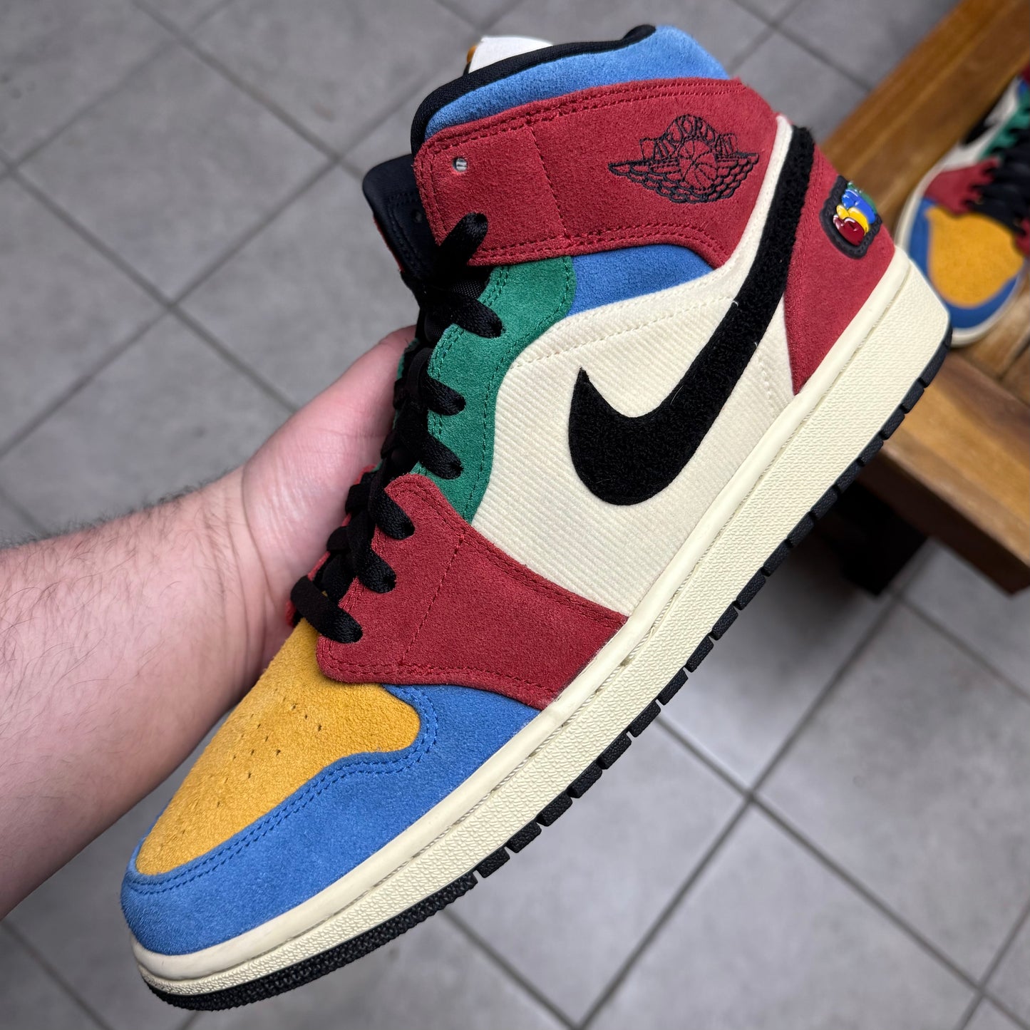 Jordan 1 Mid x Blue The Great ‘Fearless’ (Worn)