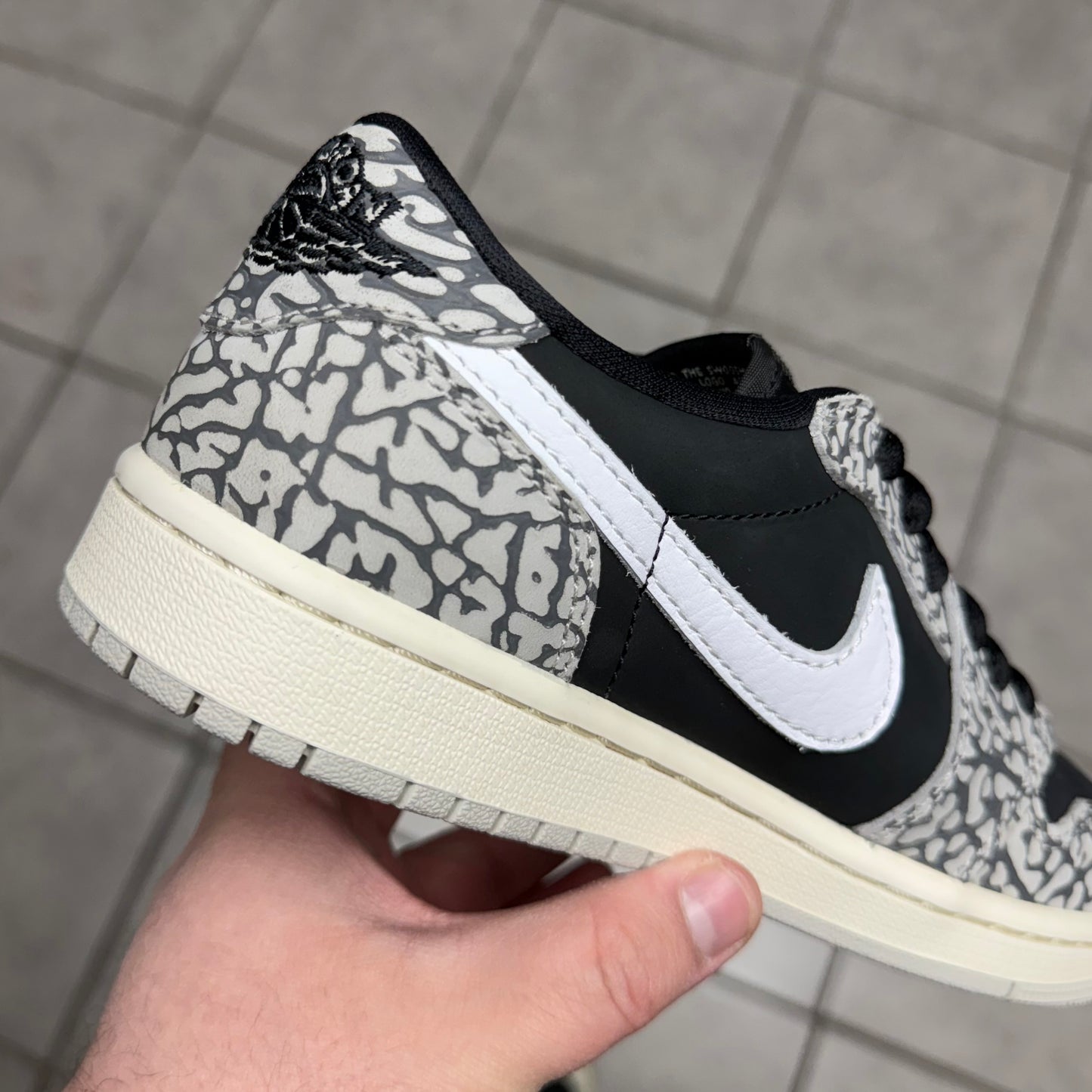Jordan 1 Low OG Black Cement (Worn)