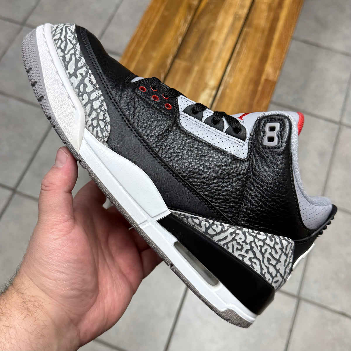 Jordan 3 Black Cement 2018 (Worn)