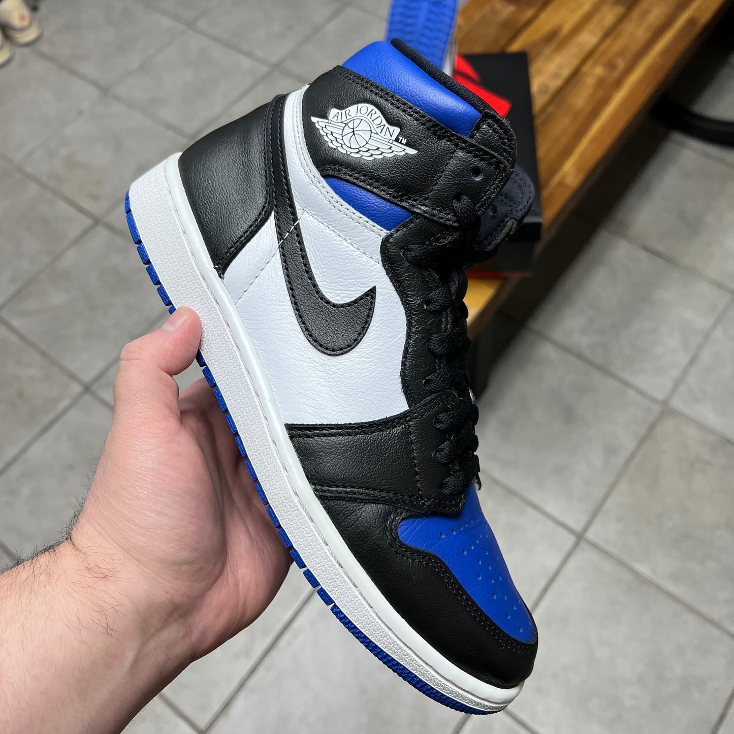 Jordan 1 High OG Royal Toe (Worn)