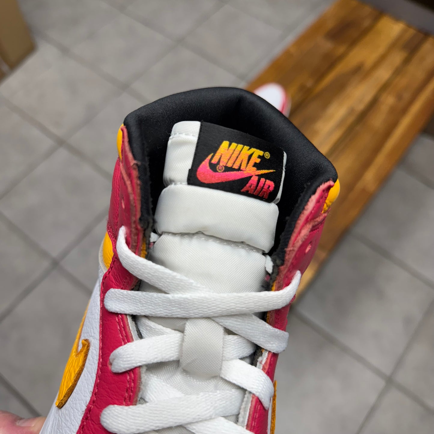Jordan 1 High OG Light Fusion Red (Worn)