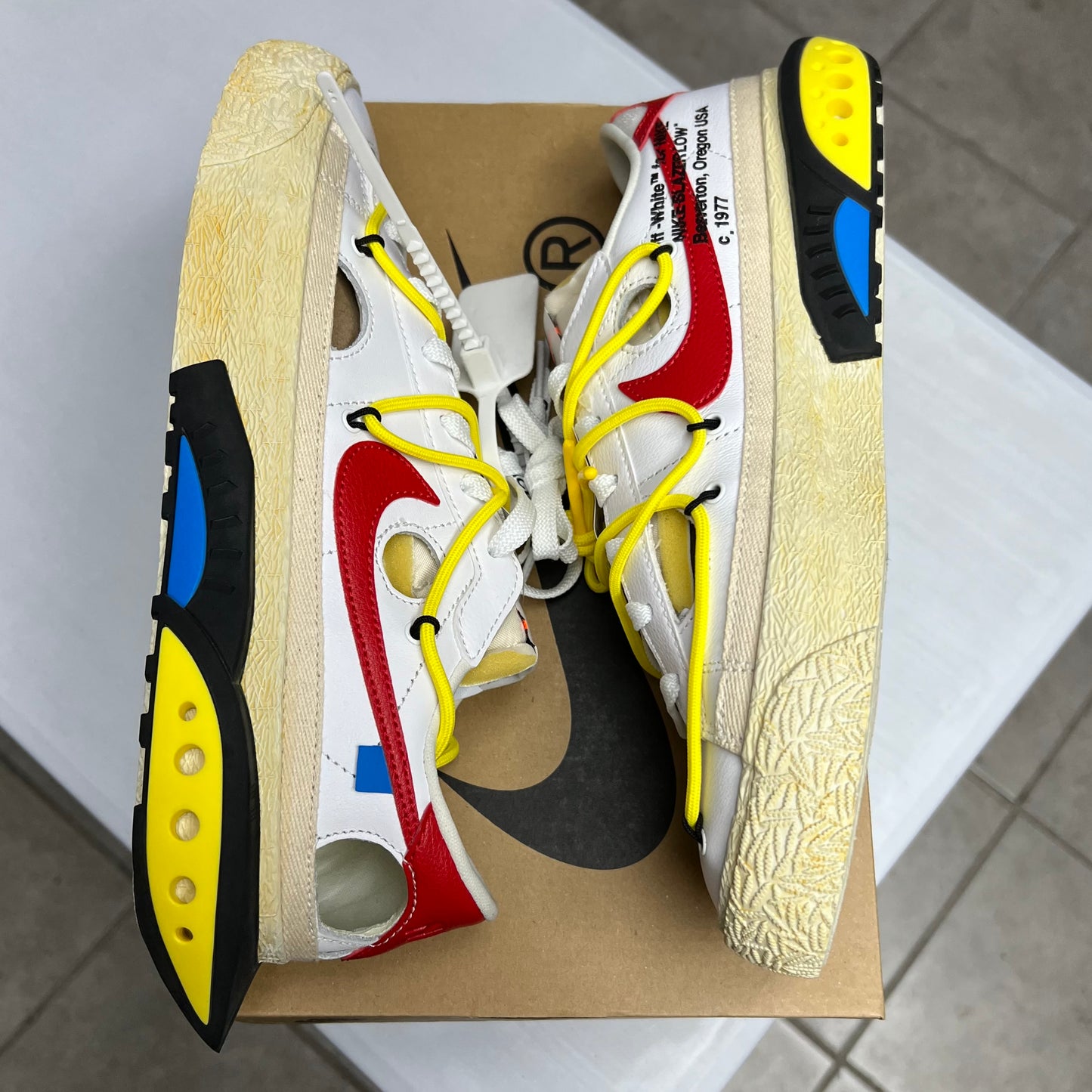 Blazer Low x Off-White University Red