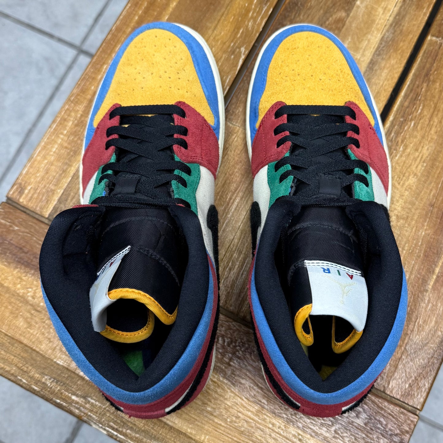 Jordan 1 Mid x Blue The Great ‘Fearless’ (Worn)