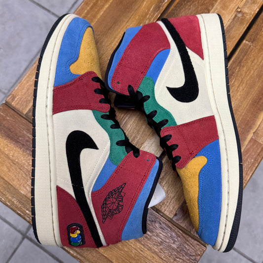 Jordan 1 Mid x Blue The Great ‘Fearless’ (Worn)