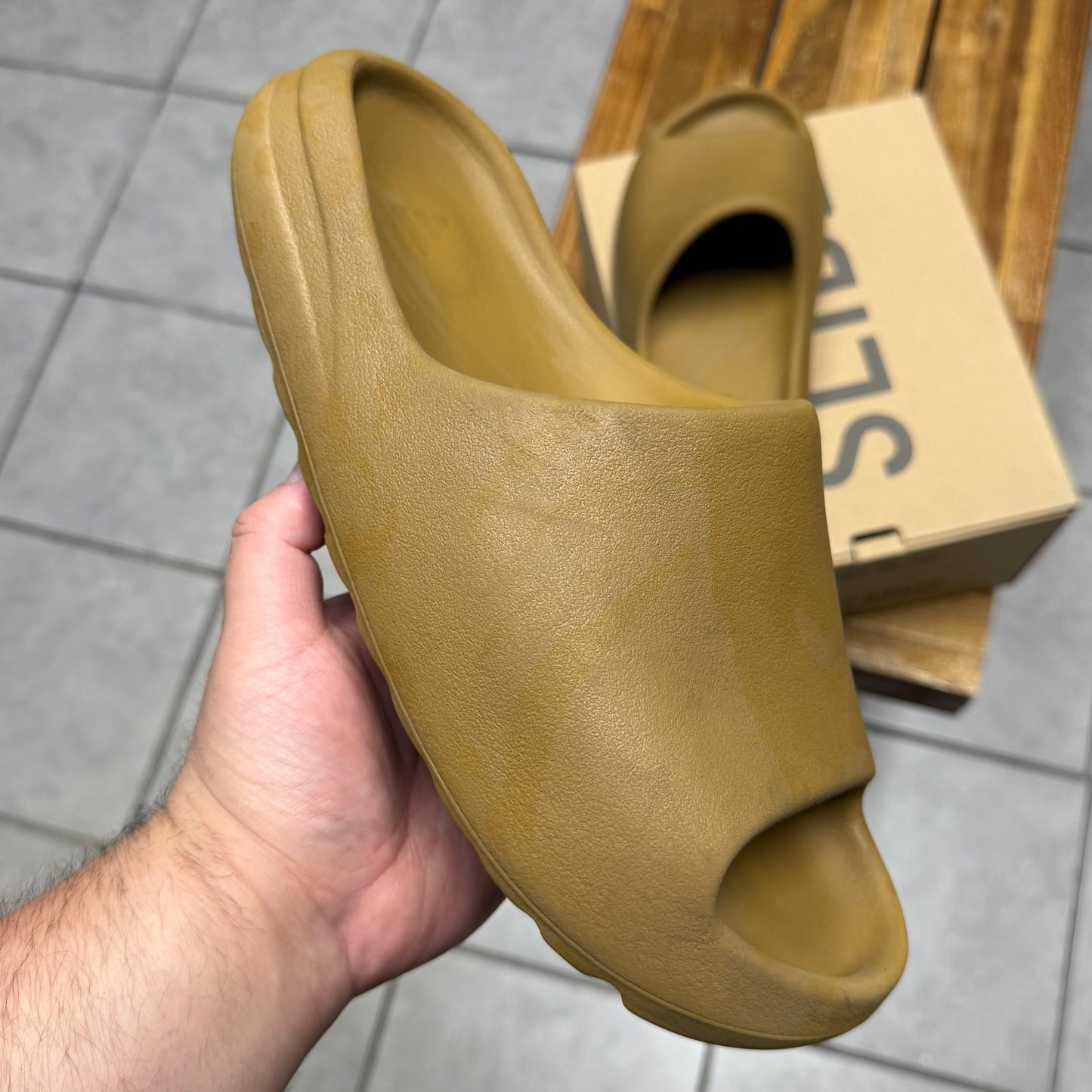 Yeezy Slide Ochre (Worn)