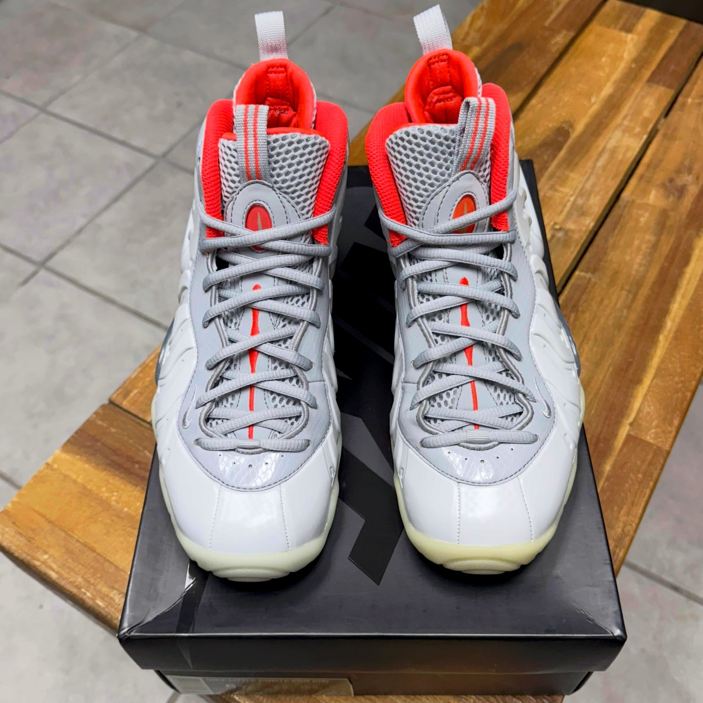Nike Little Posite Pro Pure Platinum (GS/Worn)