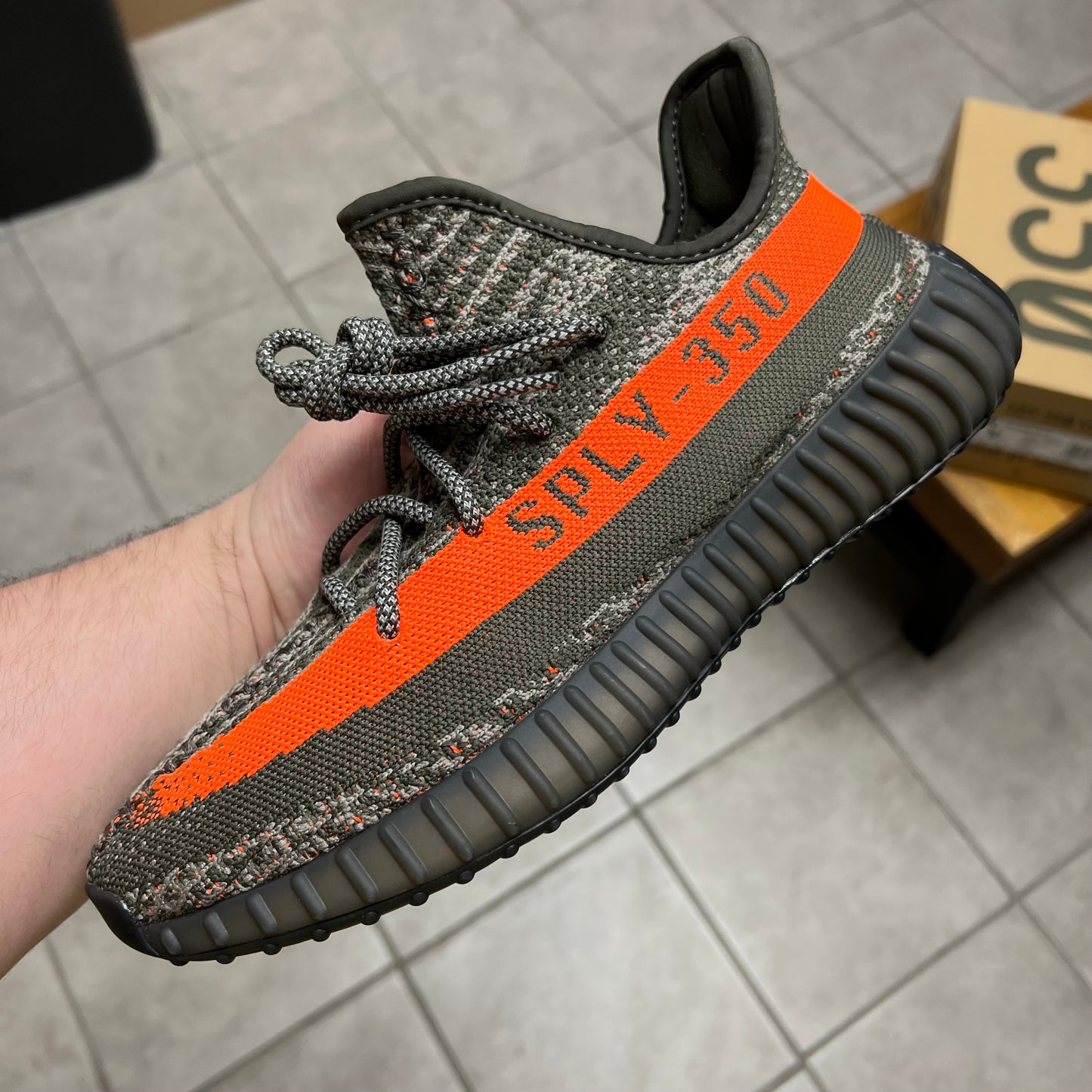 Yeezy 350 V2 Carbon Beluga (Worn)