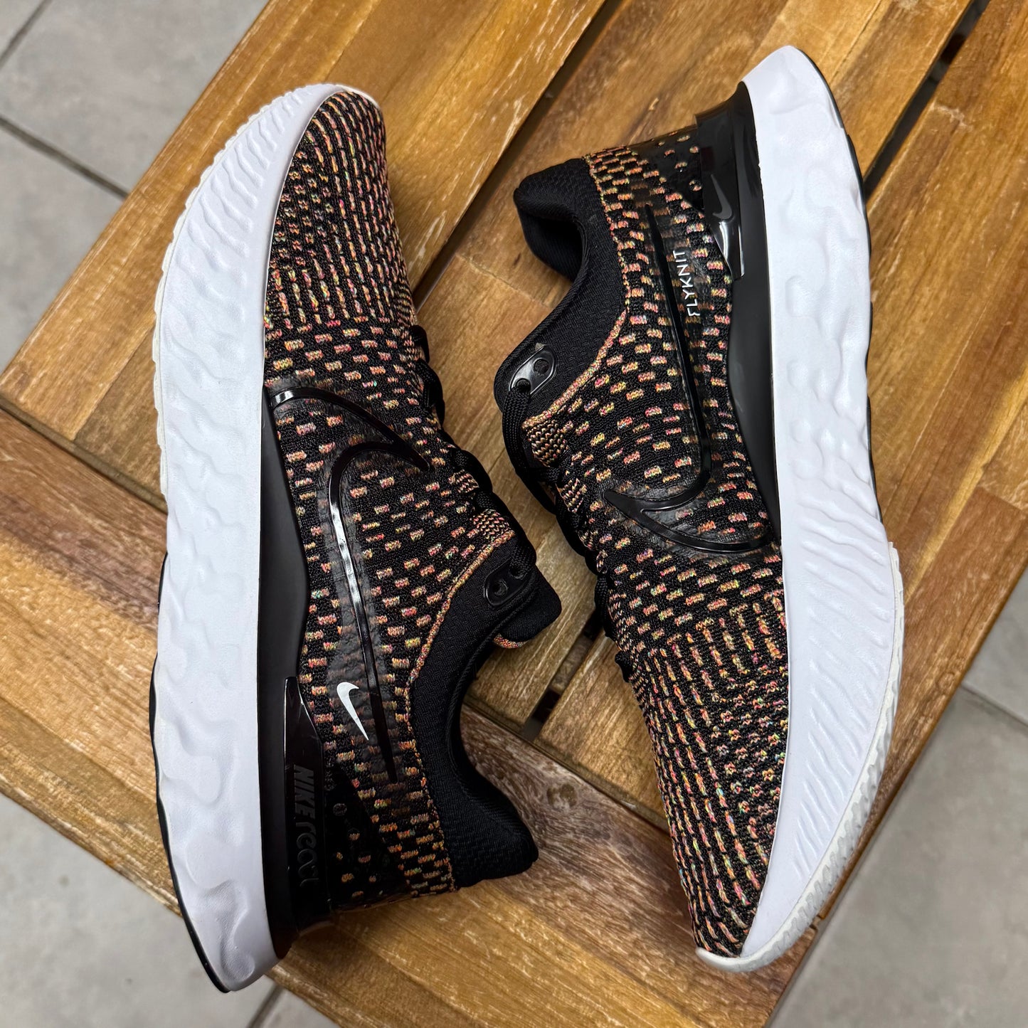 Nike React Infinity Run Flyknit 3 Black Multi (Worn)