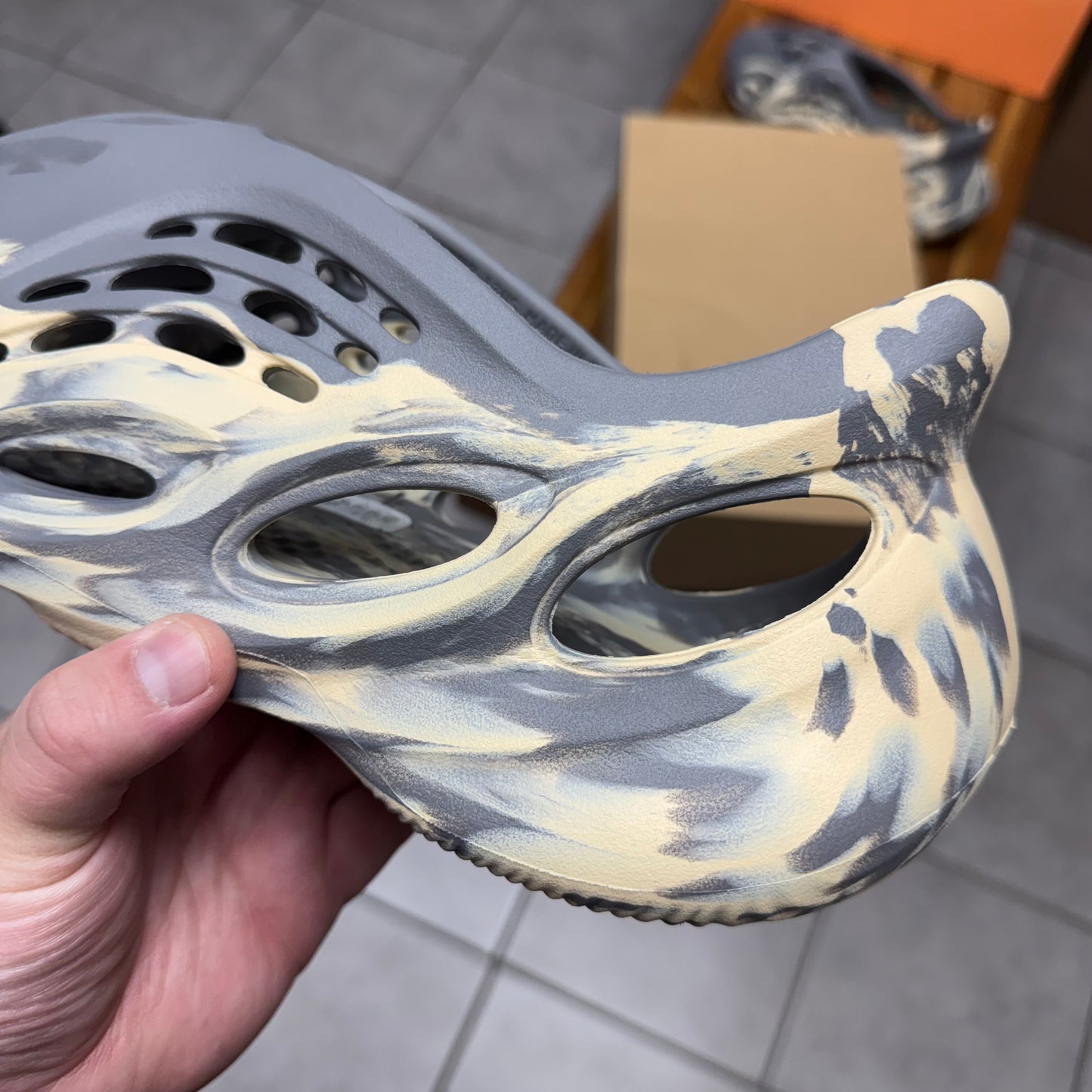 Yeezy Foam RNNR MXT Moon Gray (Worn)